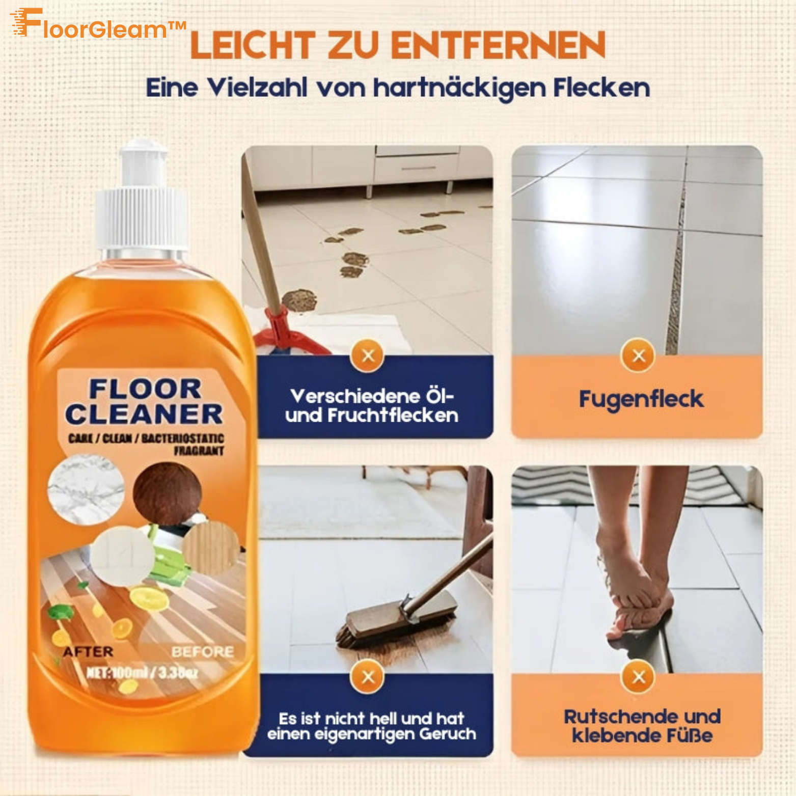 FloorGleam™ Bodenreiniger für Holz und Fliesen