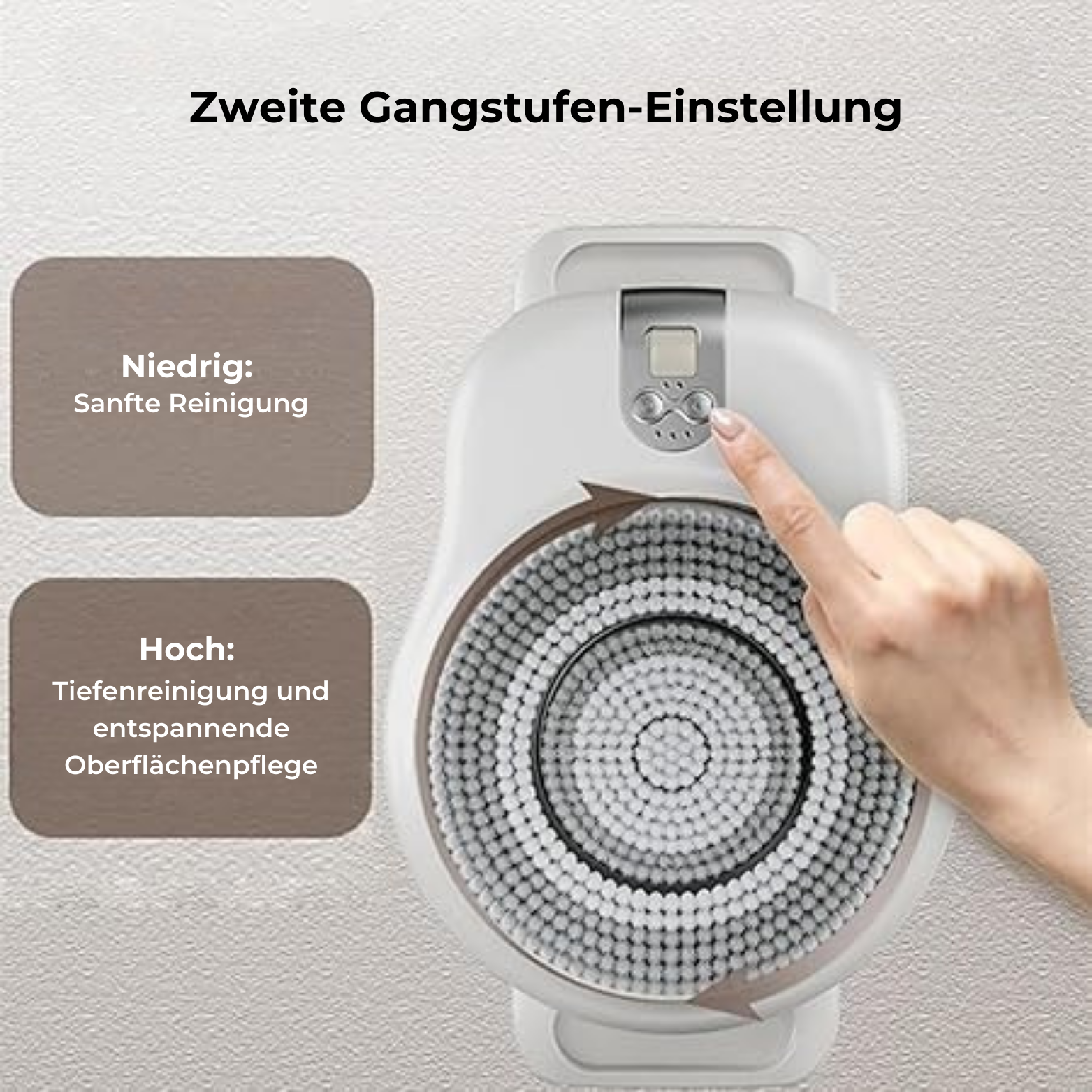 BackEase™ Elektrischer Rückenreiniger mit Bürstenkopf