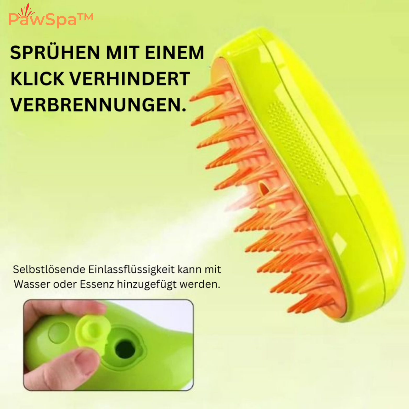 PawSpa™ 3-in-1 Katzen Dampf Bürste