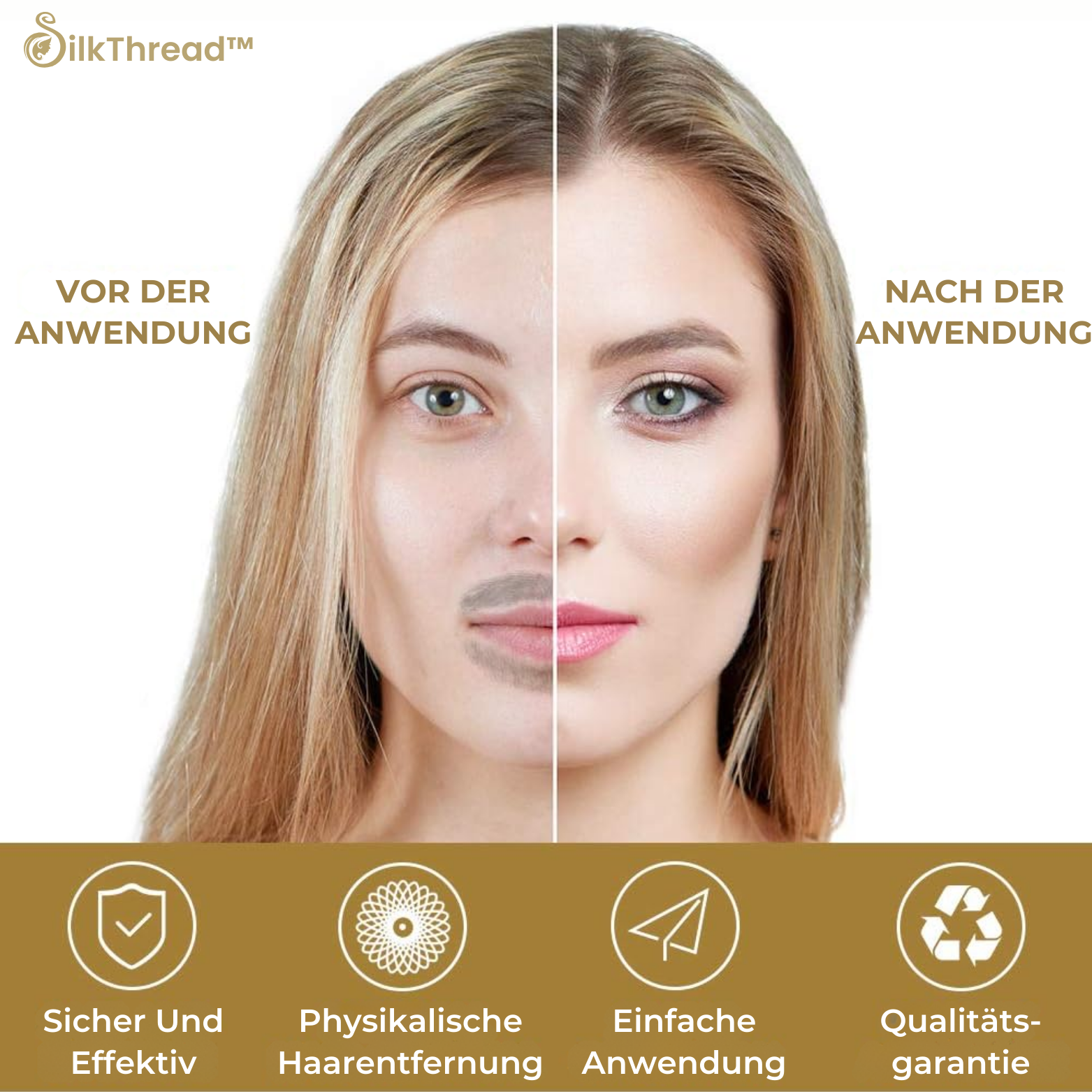 SilkThread™ Elektrischer Gesichtshaarentferner