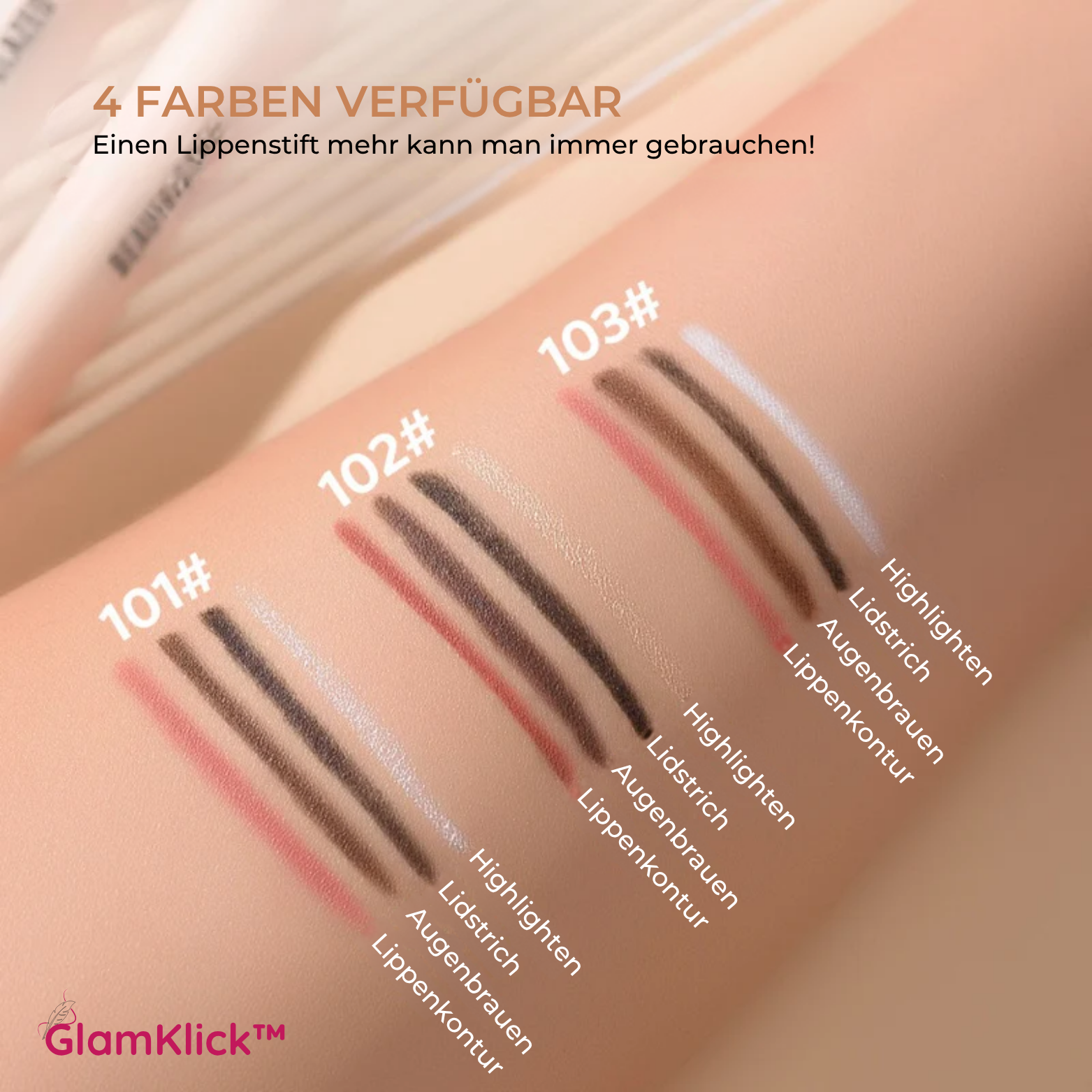 GlamKlick™ 4-in-1 Make-up Stift