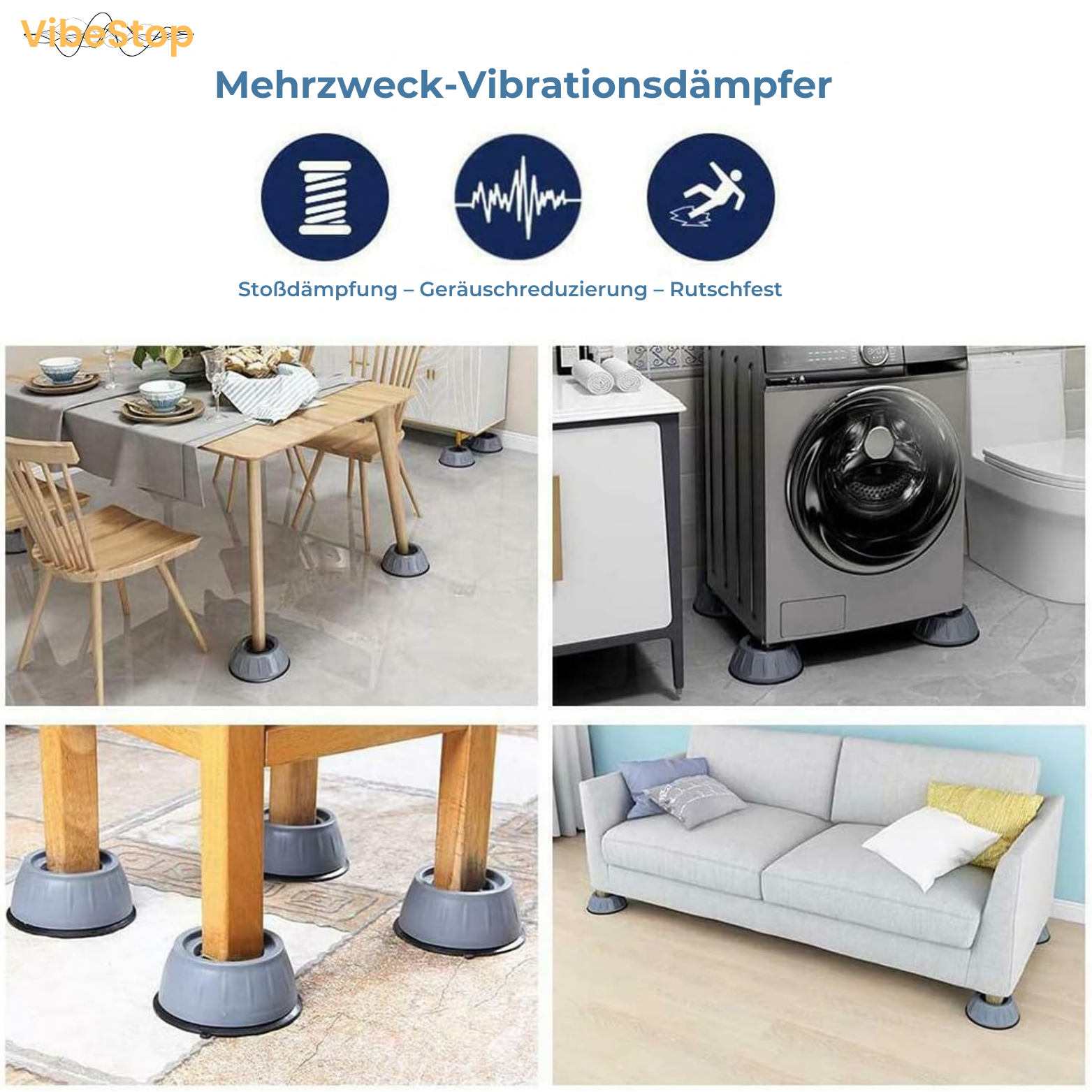 VibeStop Vibrationsdämpfer für Waschmaschinen