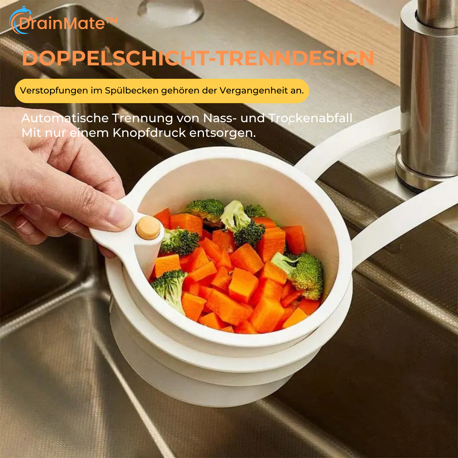 DrainMate™ Abtropfkorb zum Einhängen