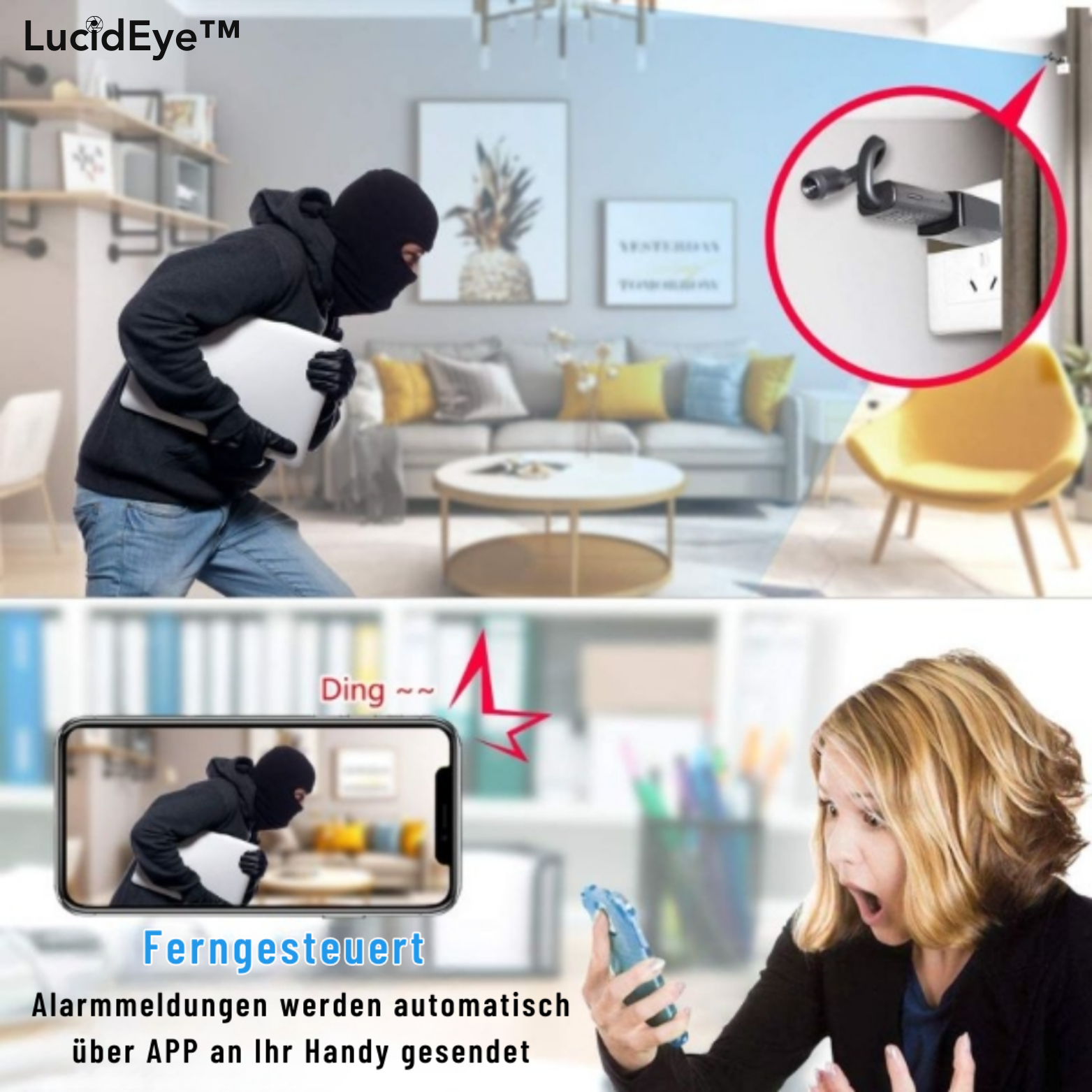 LucidEye™ Mini 4K WiFi Spionkamera