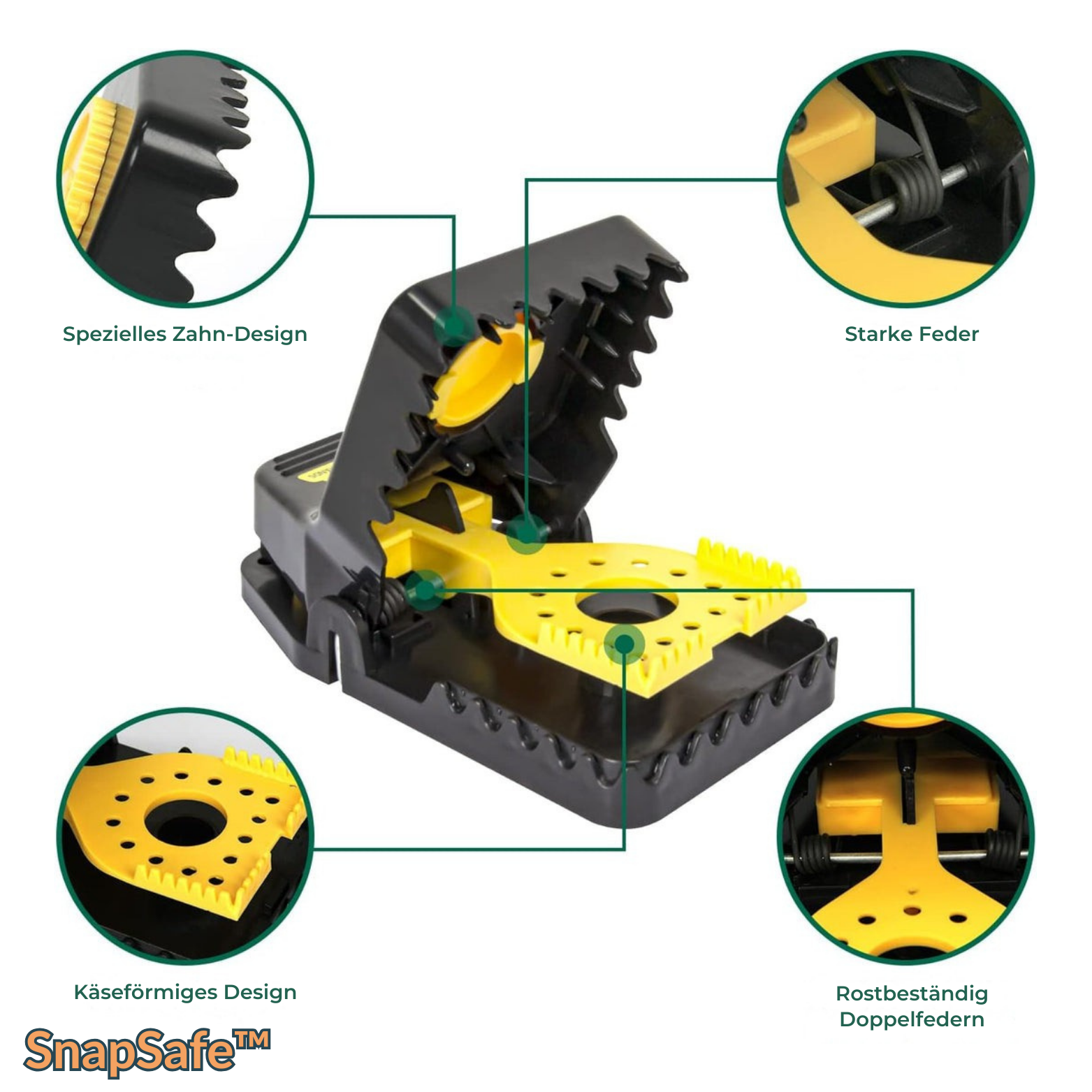 2+2 GRATIS | SnapSafe™ Große Mausefalle