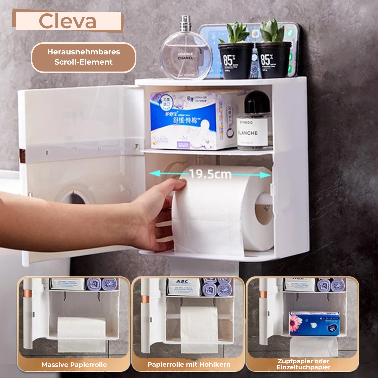 Cleva Wand-Taschentuchbox