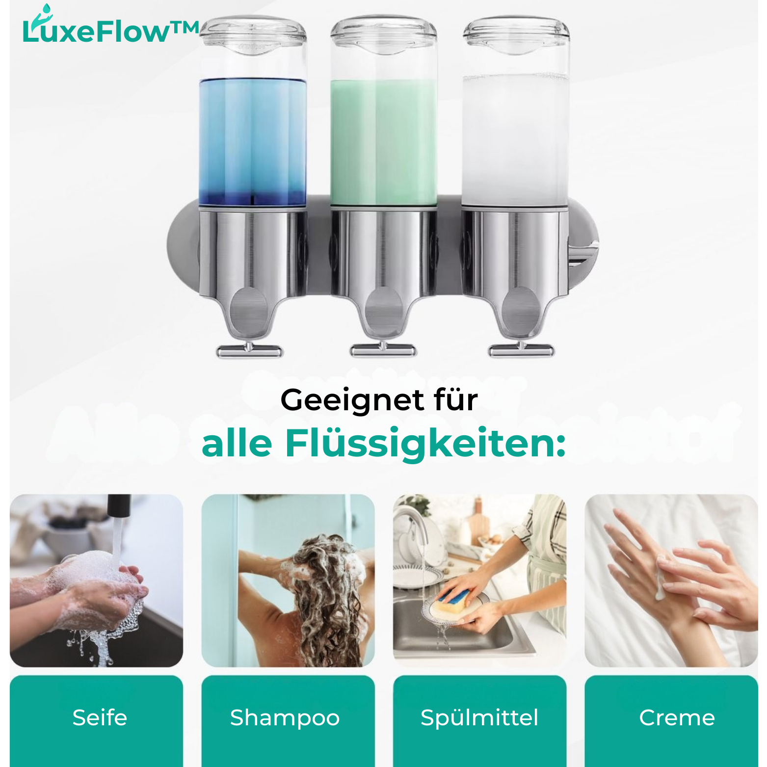 LuxeFlow™ 3er-Set Premium Seifenspender