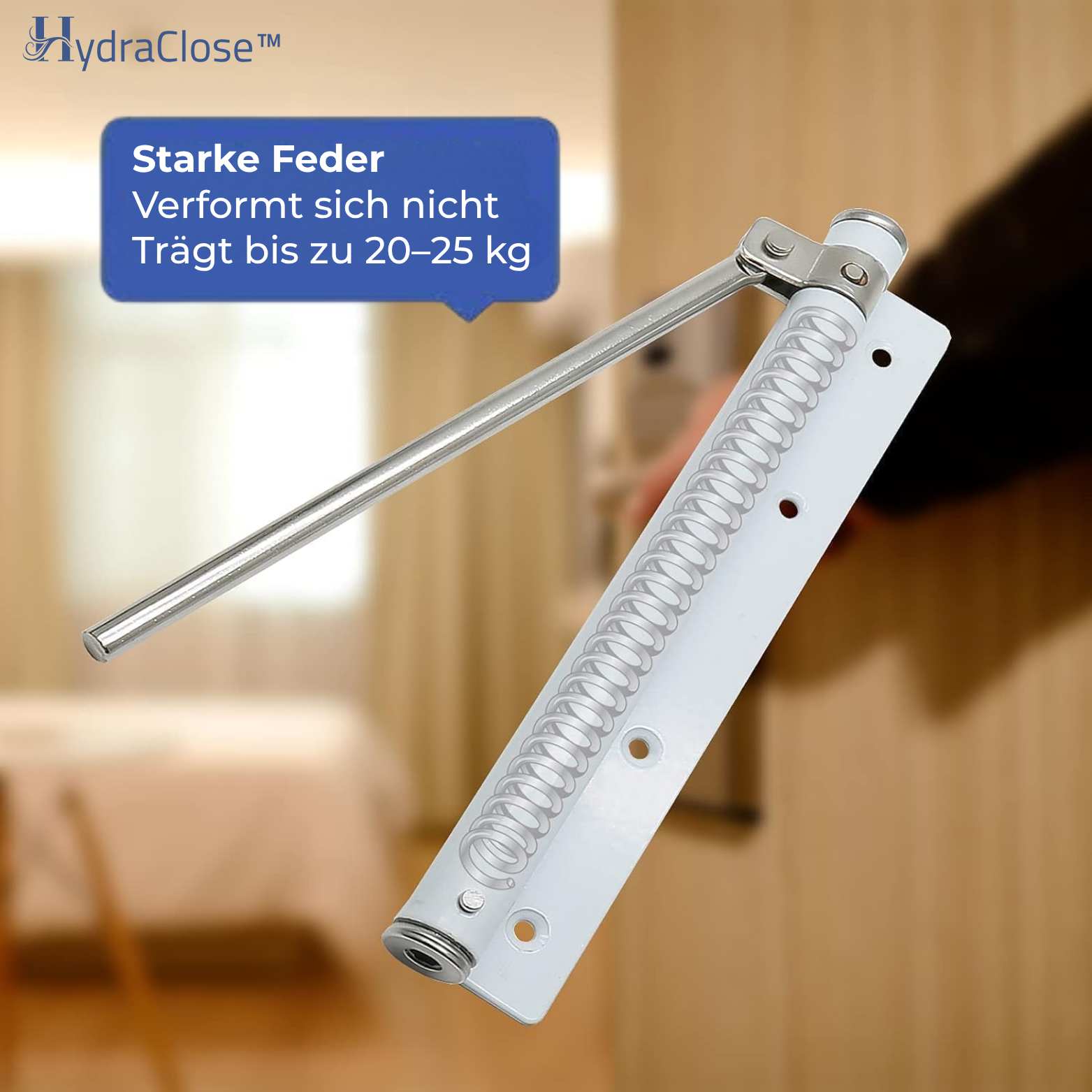 HydraClose™ Automatischer Türschließer mit Federkraft