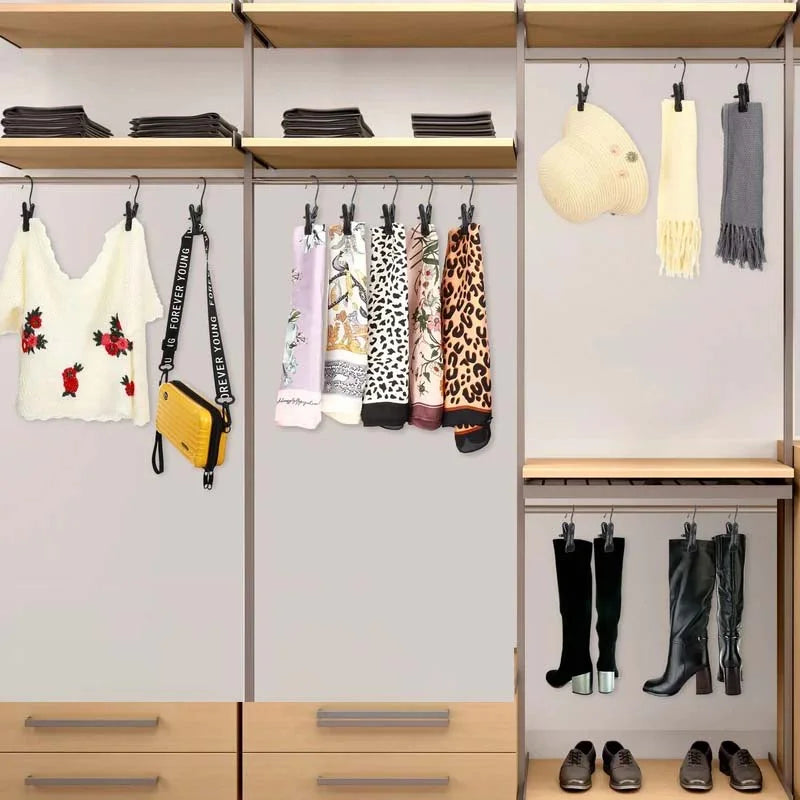 2+2 GRATIS | Claby™ – Tragbare Kleiderbügel-Clips für Reisen und unterwegs