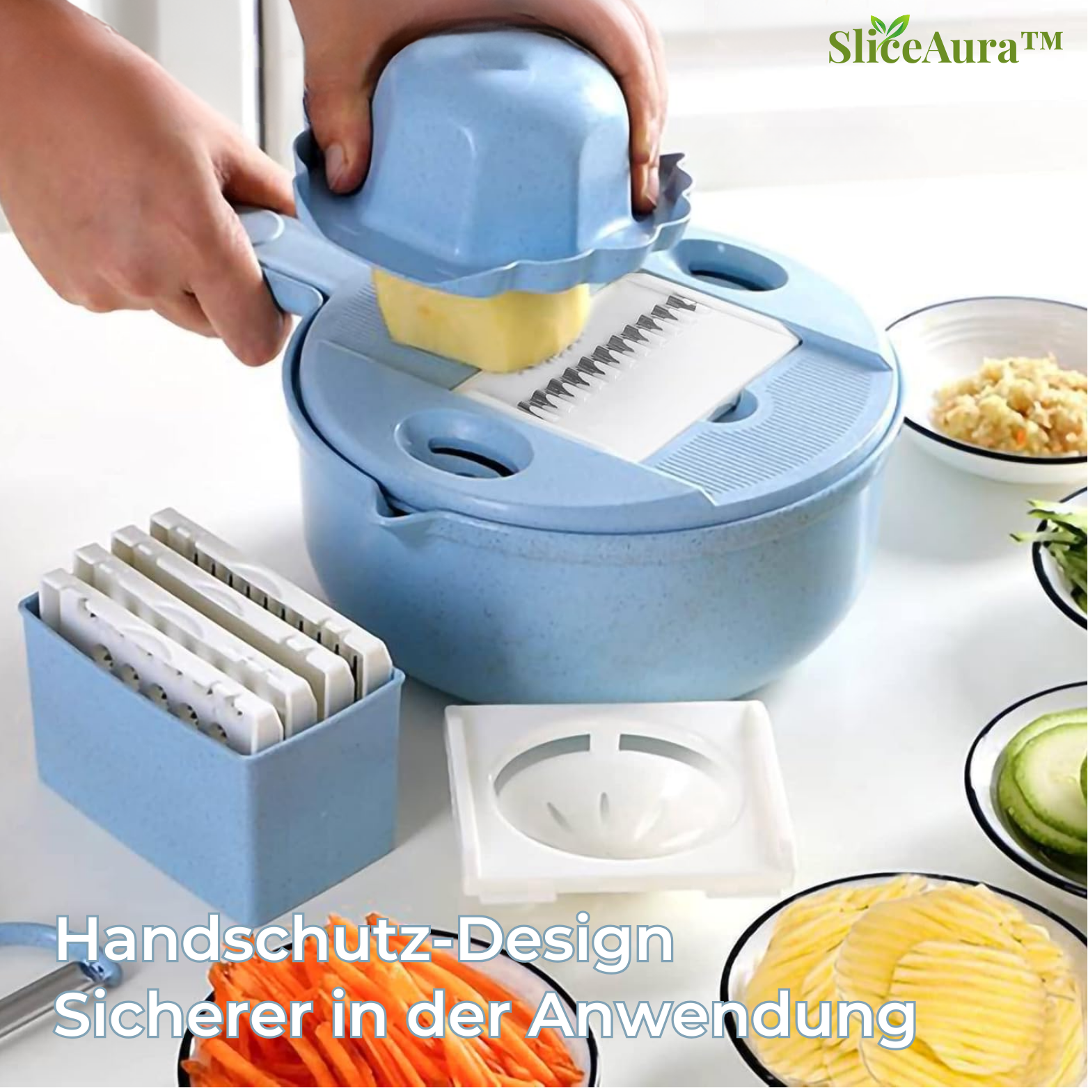 SliceAura™ 14-in-1 Multifunktions Gemüseschneider