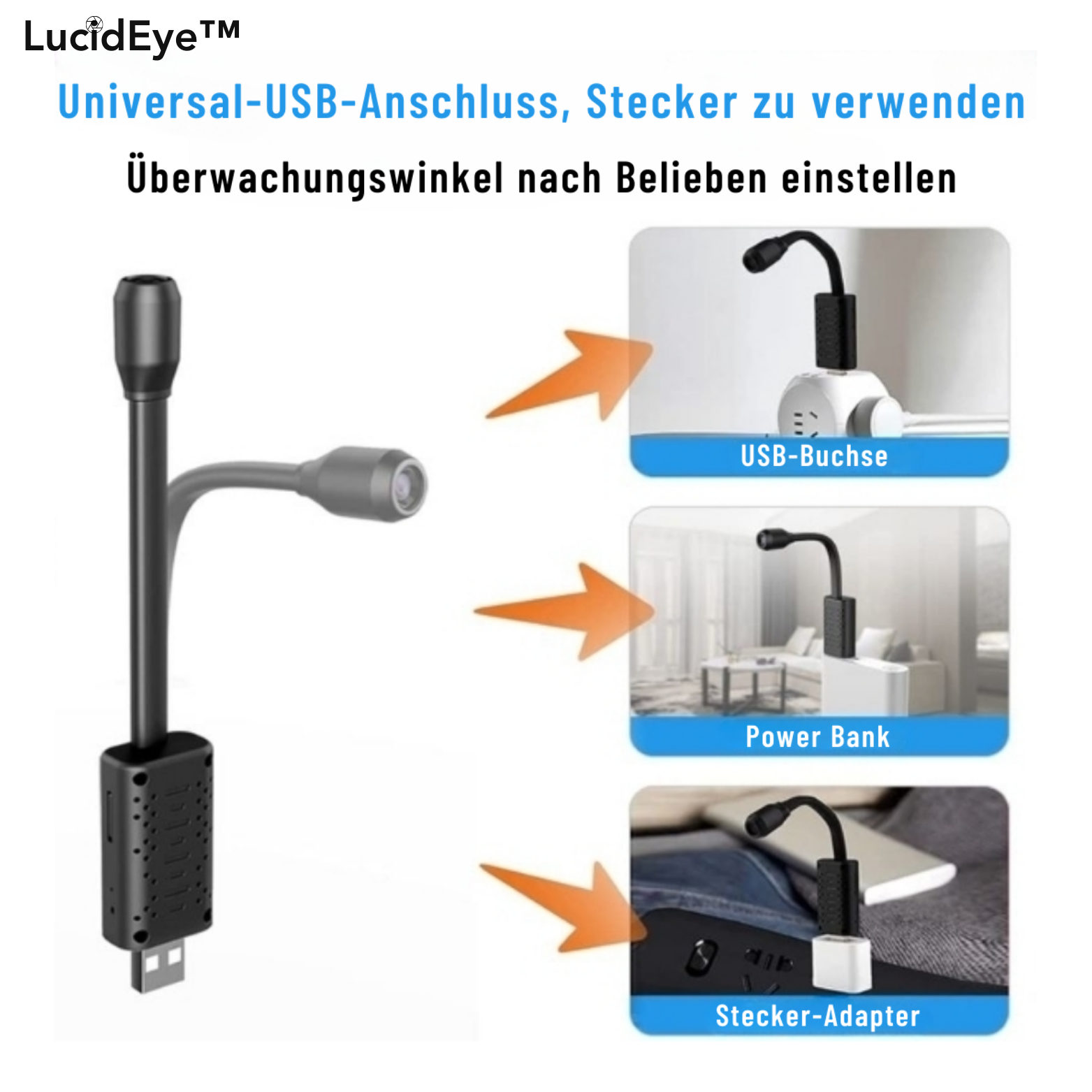 LucidEye™ Mini 4K WiFi Spionkamera