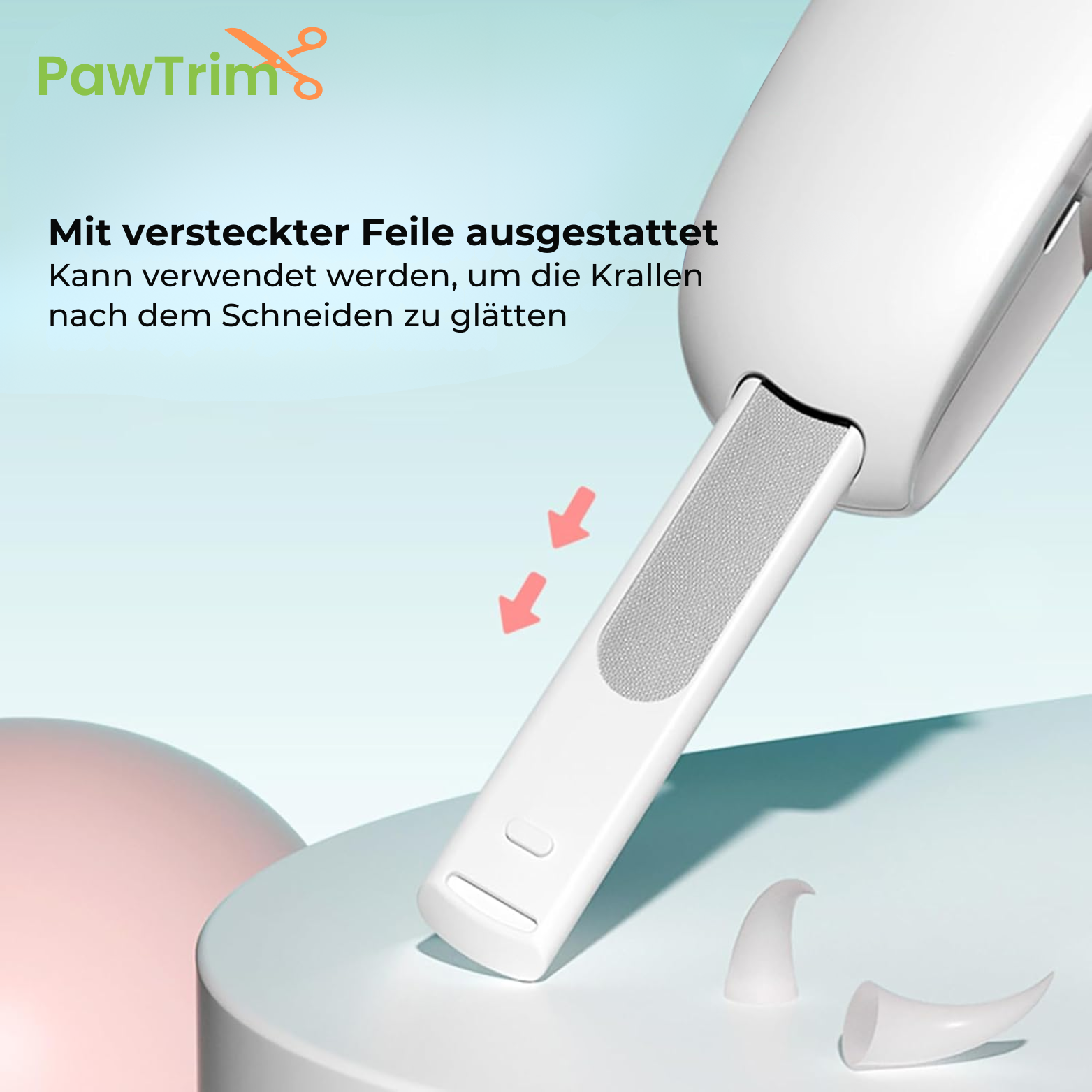 Pawtrim Krallenschneider für Katzen mit Feile