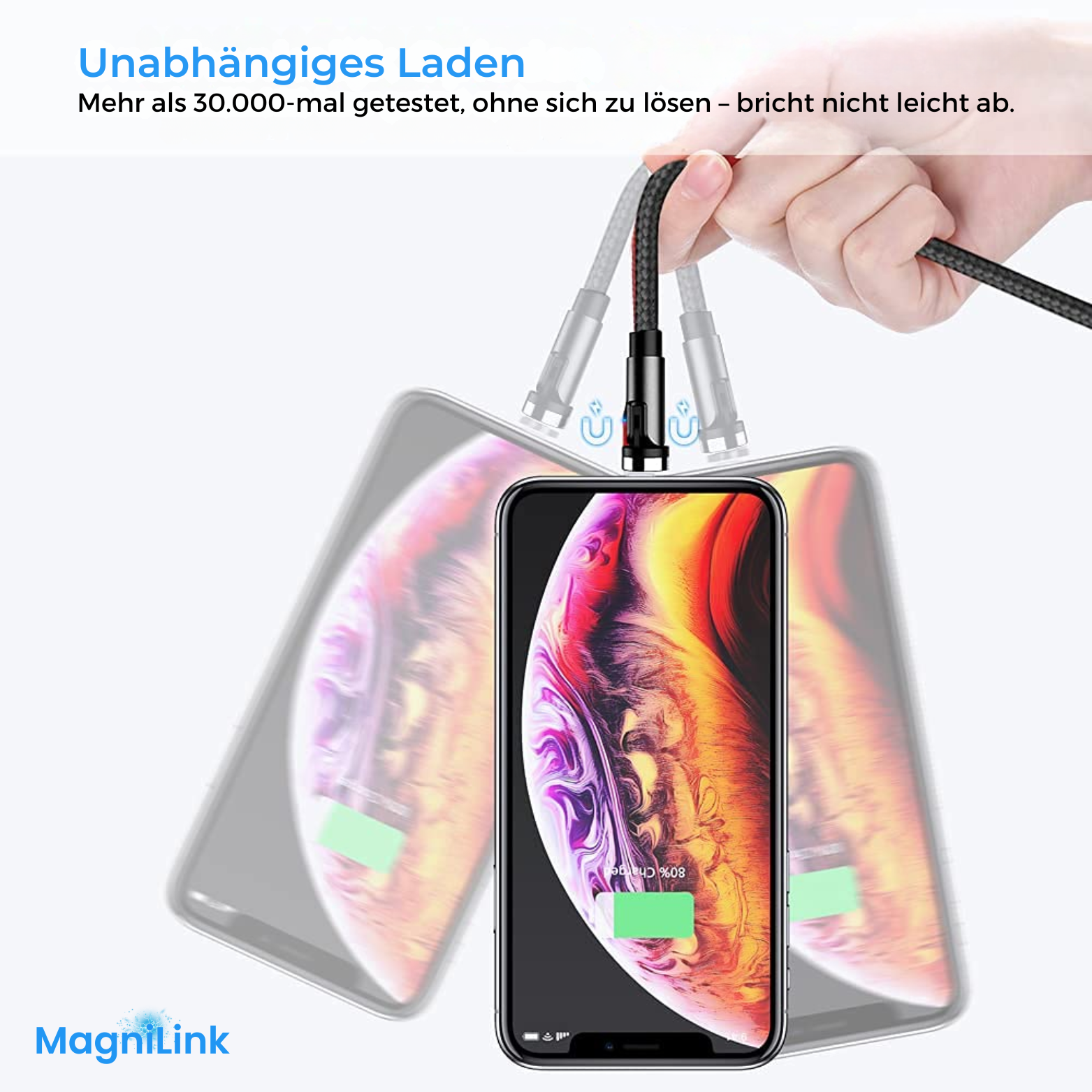 MagniLink 3 in 1 Magnetisches Ladekabel