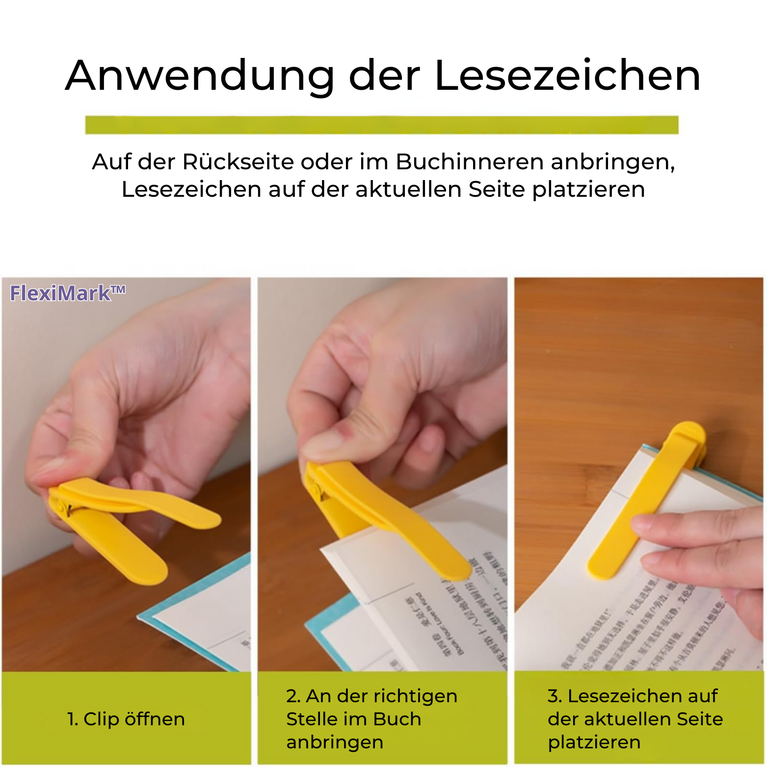 6+6 GRATIS | FlexiMark™ Silikon Lesezeichen