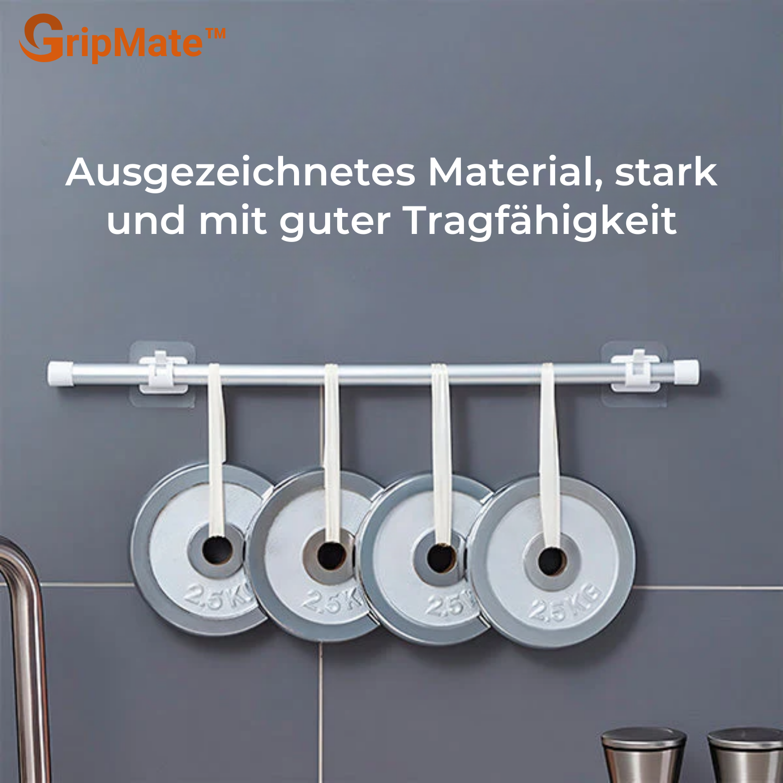 GripMate™ Nagelfreie Selbstklebende Stangenhalter