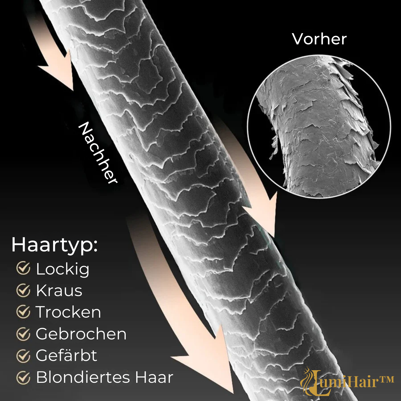 LumiHair™ Haarmaske zur Reparatur und Pflege
