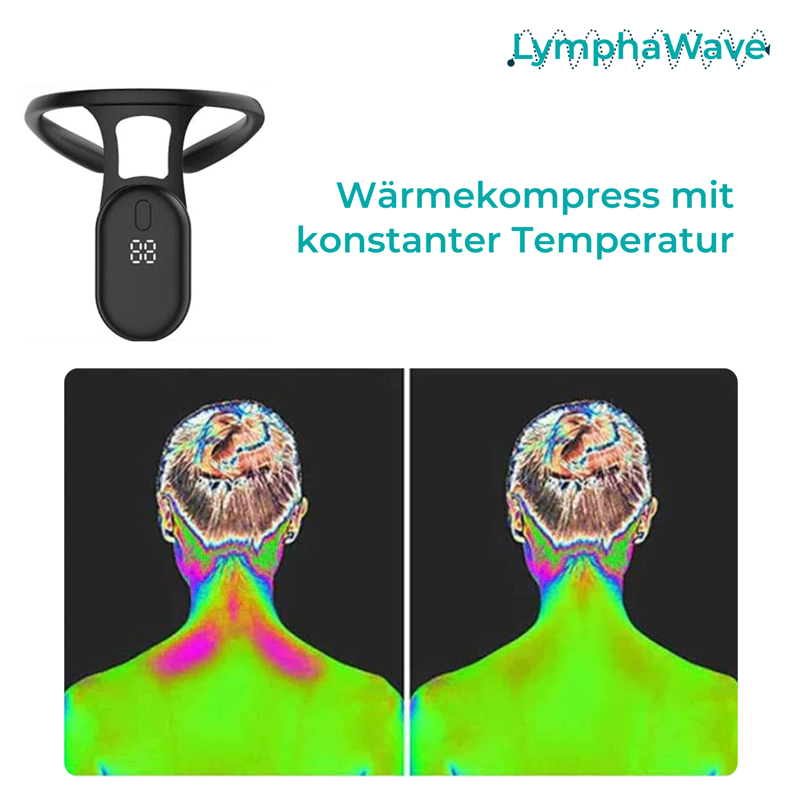 LymphaWave Ultraschall Lymphdrainagegerät – Nacken & Körper