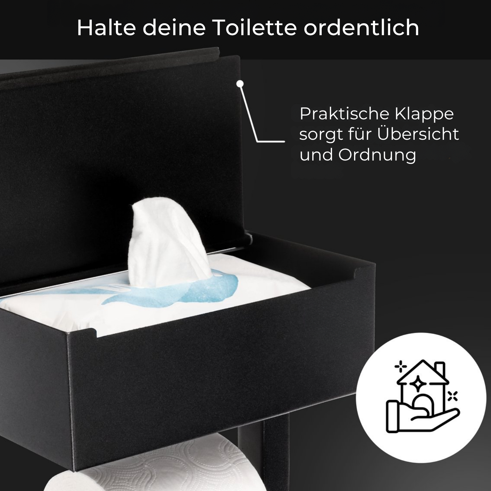 BadeForm™ WC Rollenhalter mit Ablage