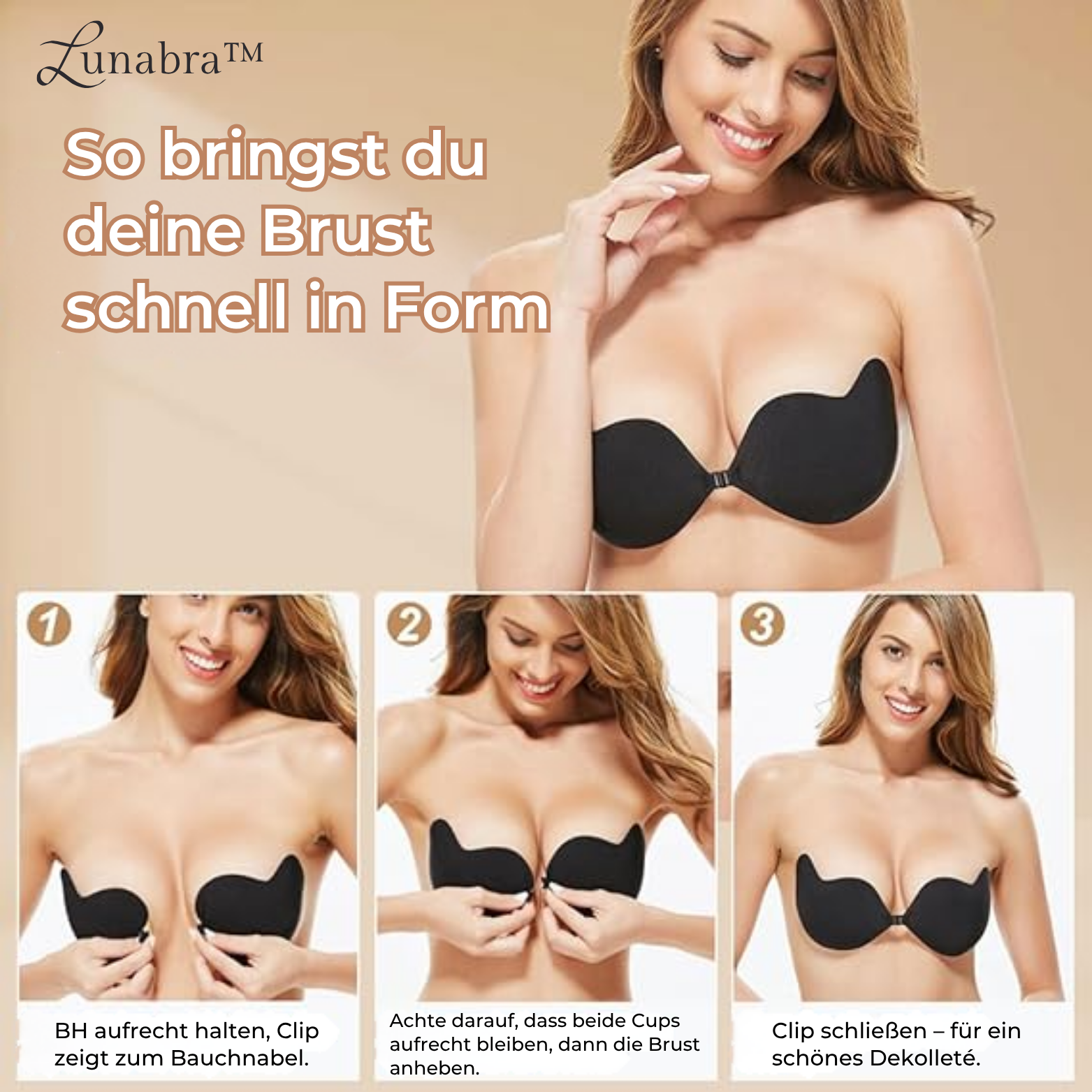 Lunabra™ Selbstklebender Push-up BH