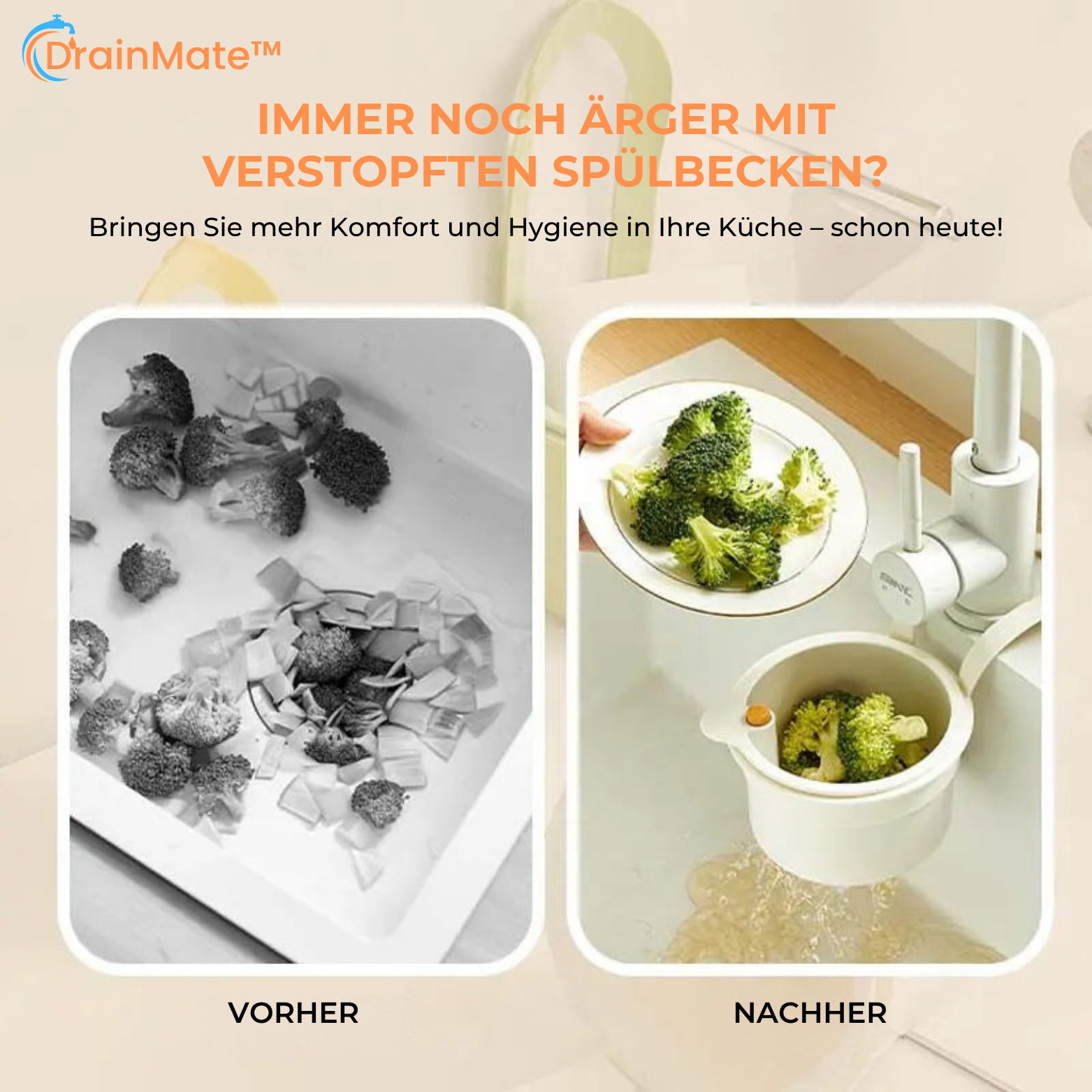DrainMate™ Abtropfkorb zum Einhängen