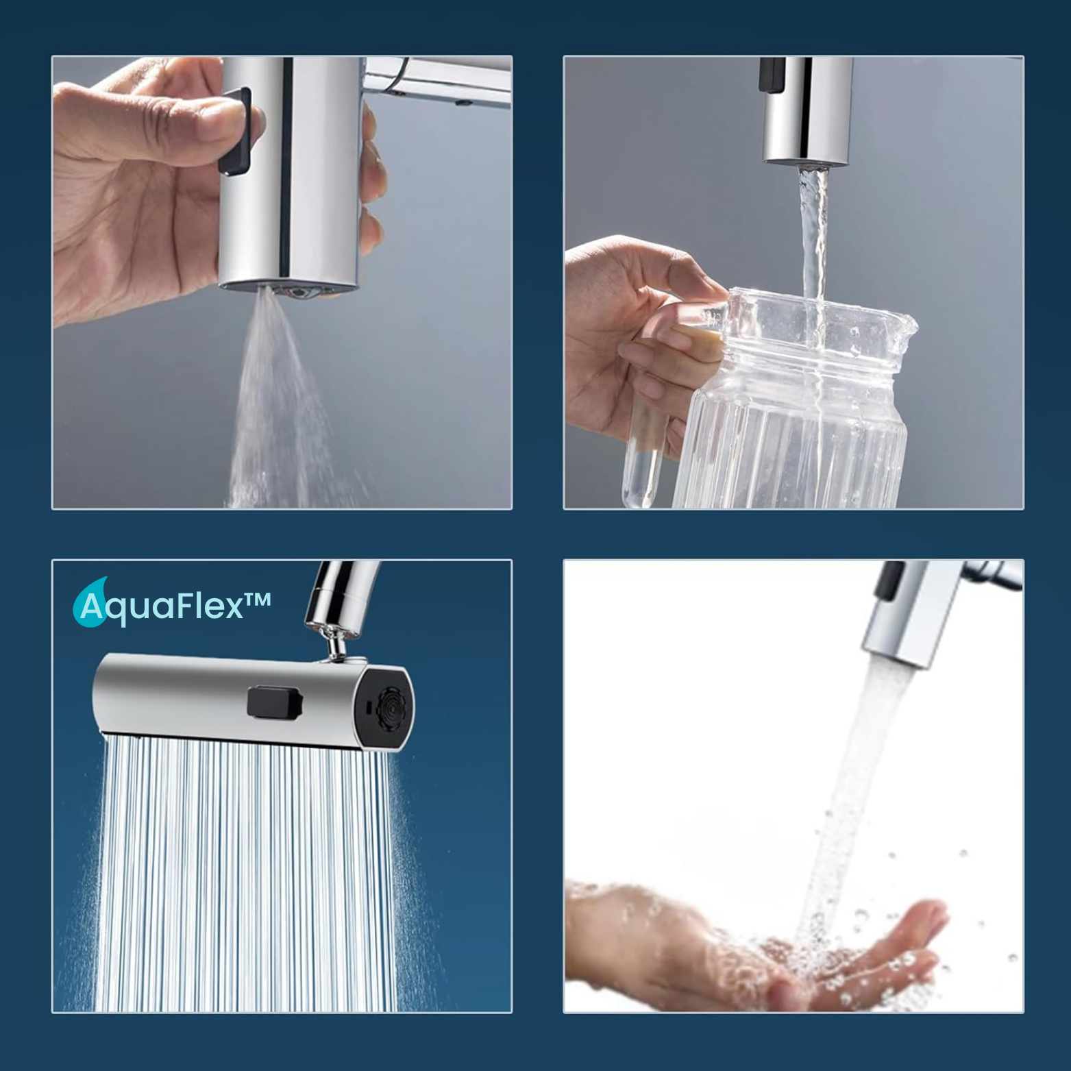 AquaFlex™ Wasserfall Armatur mit Brause