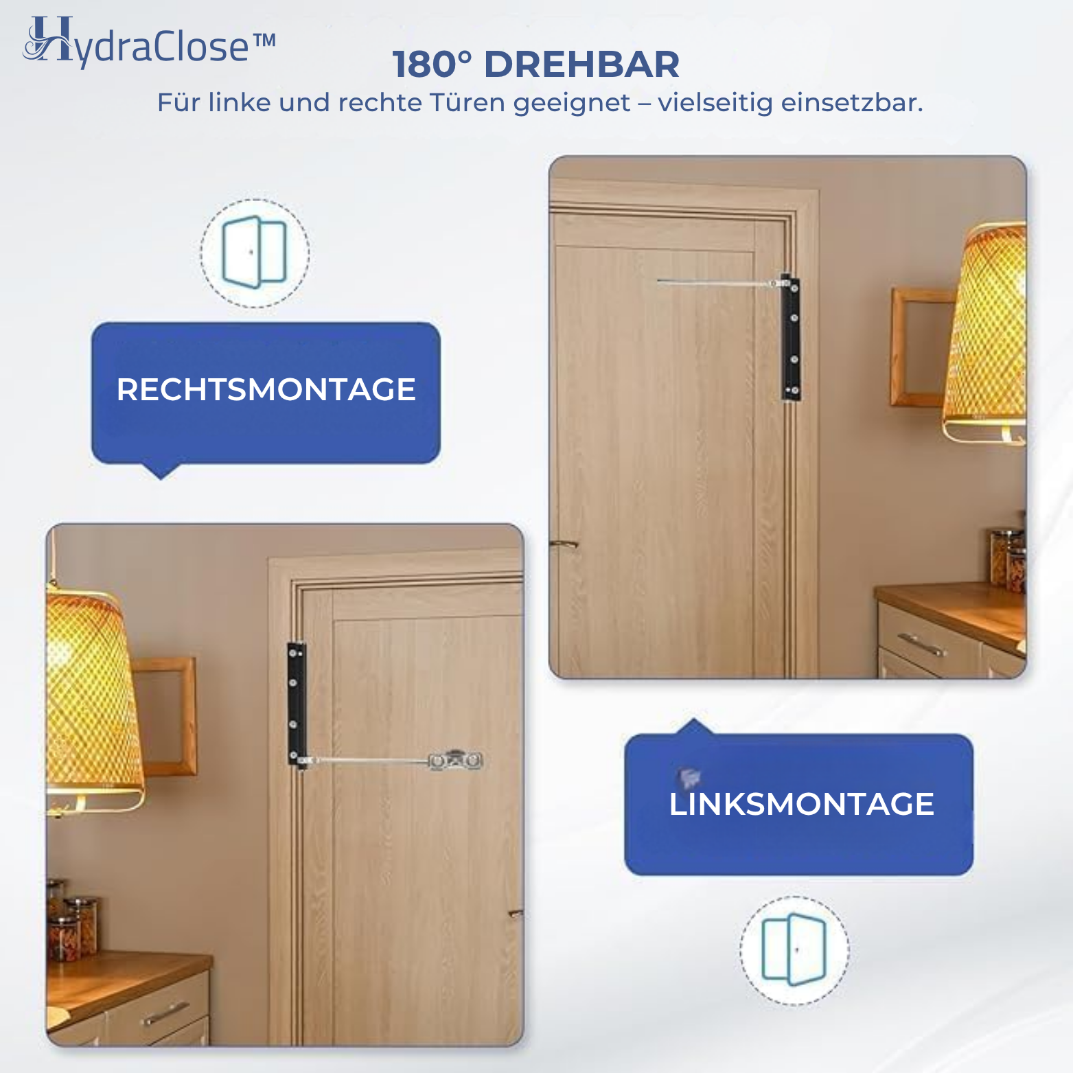 HydraClose™ Automatischer Türschließer mit Federkraft