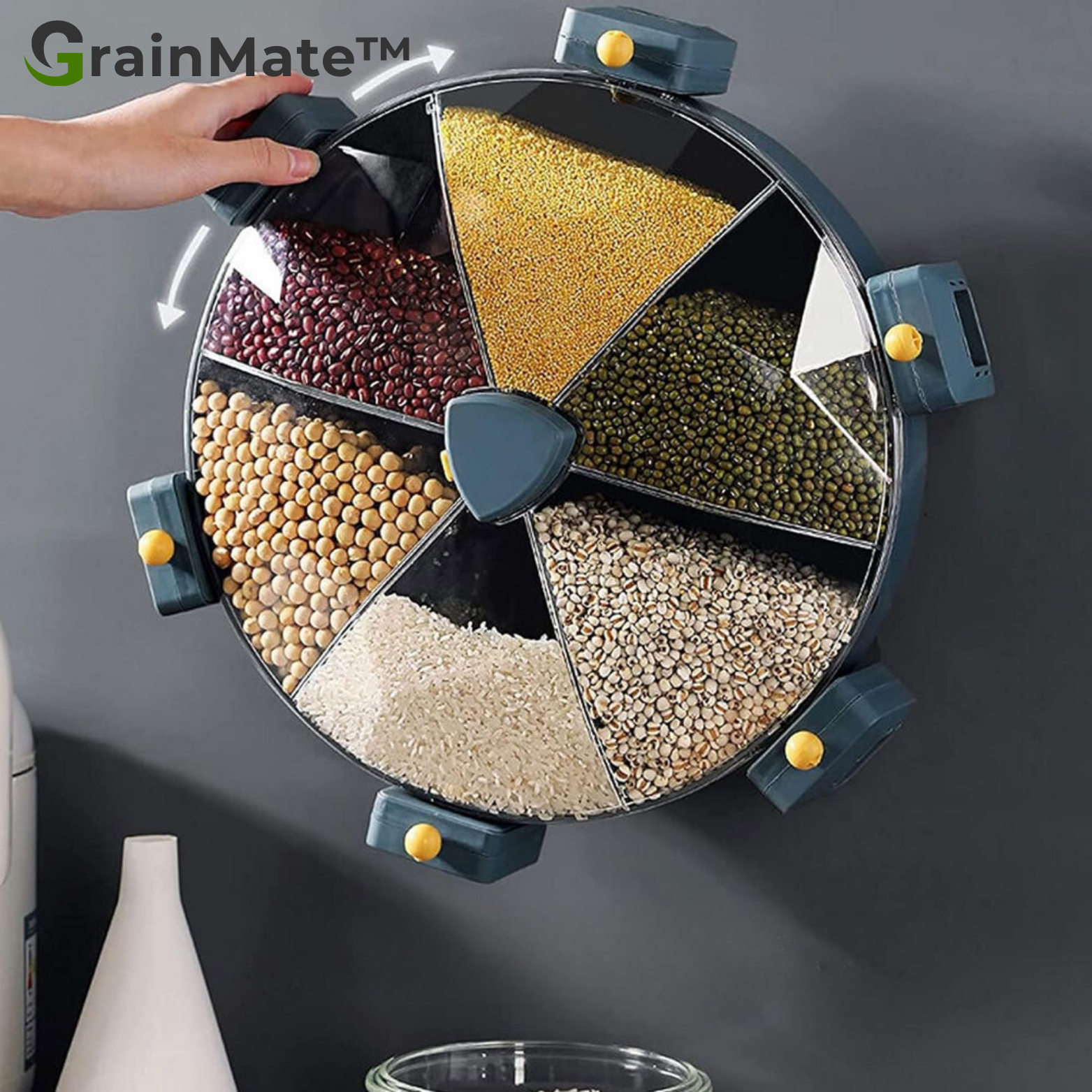 GrainMate™ Wand Getreidespender mit Drehfunktion