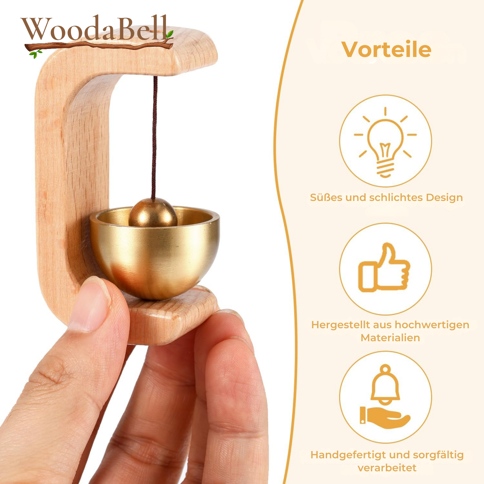 WoodaBell™ Türklingel mit Magnet