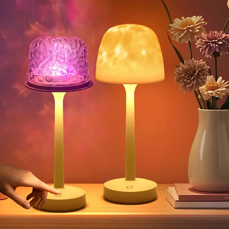 Lumnaira™ – Wasserwellen-Lampe (16 Farben) mit Flammeneffekt