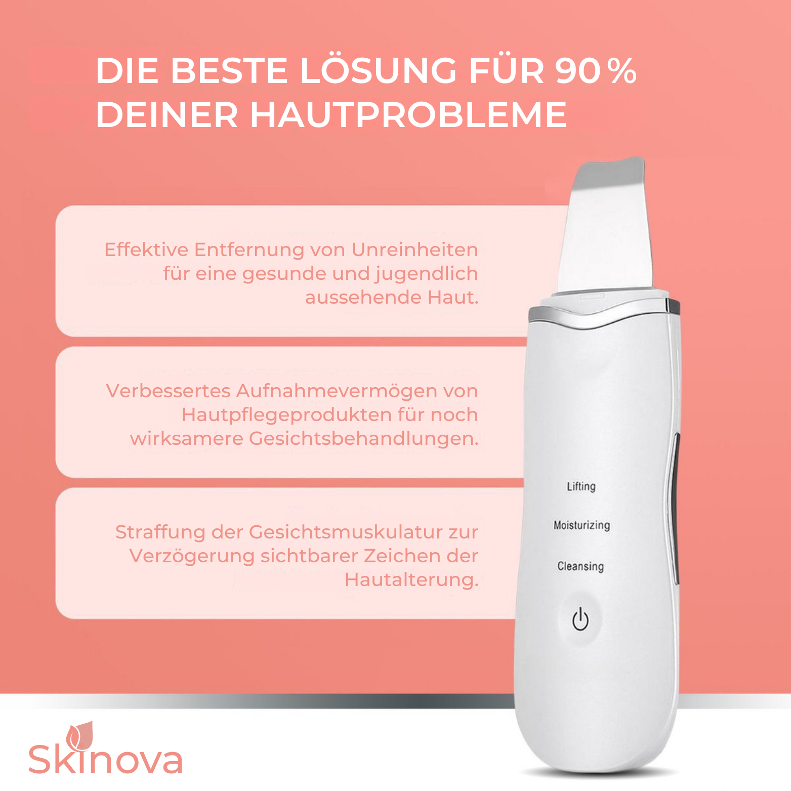 Skinova Ultraschall Gesichtsreiniger