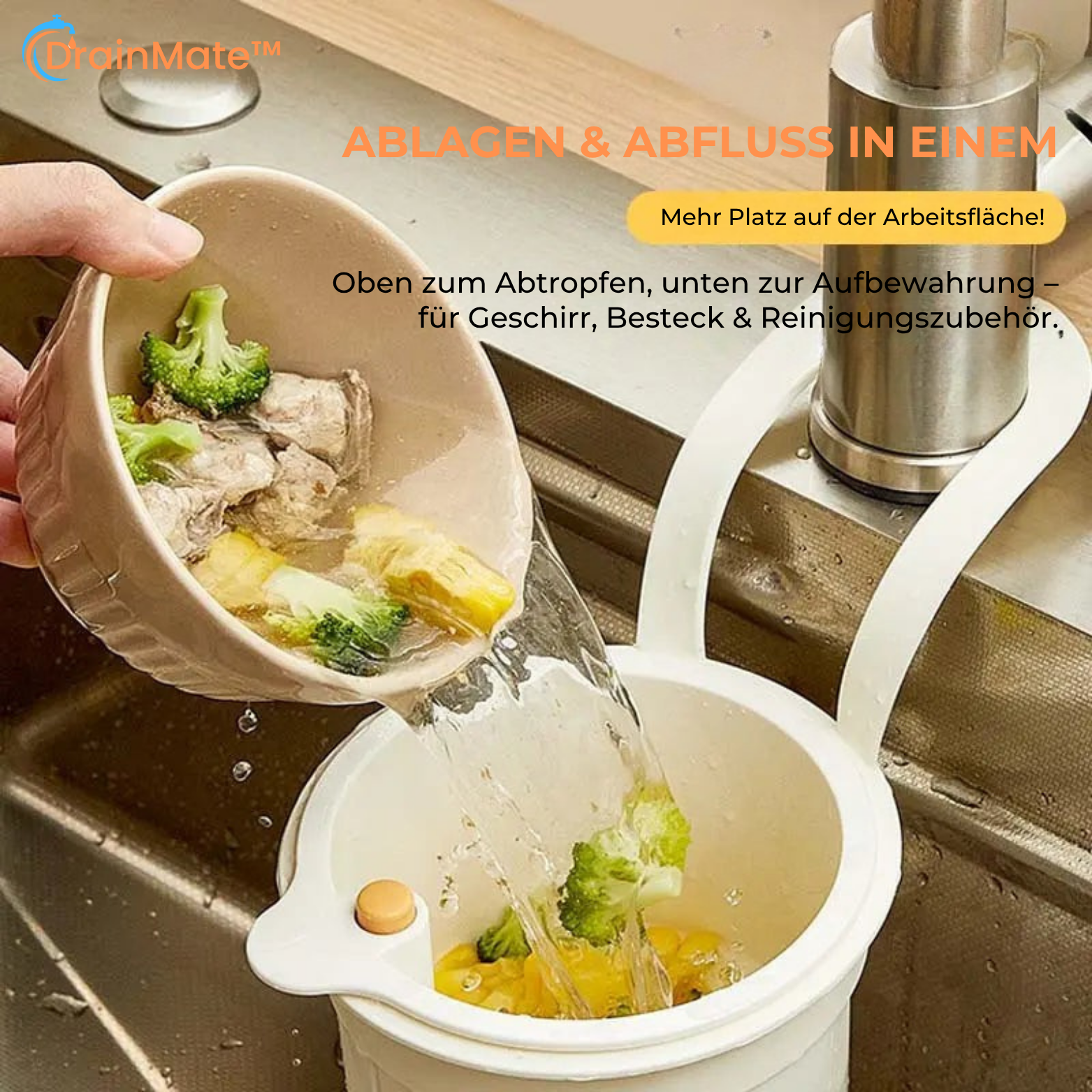 DrainMate™ Abtropfkorb zum Einhängen
