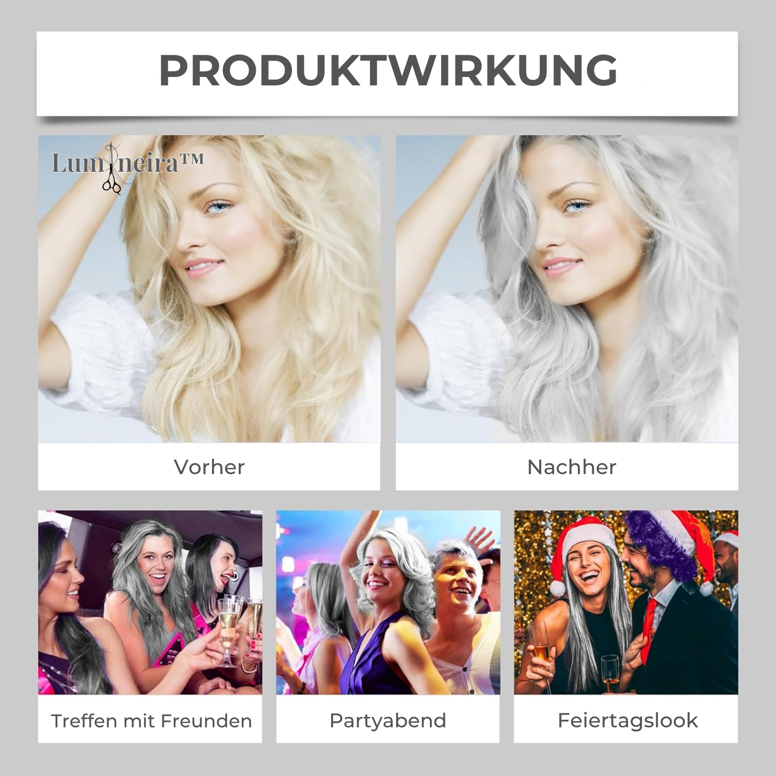 Lumineira™ PlatinSilber Haarfarbe