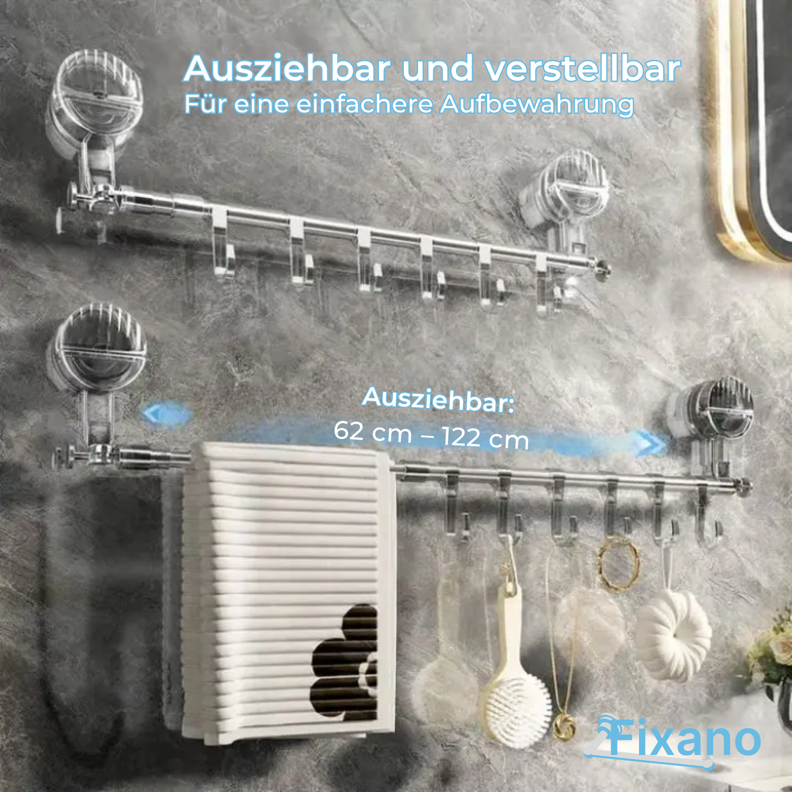 Fixano Handtuchhalter mit Saugnapf
