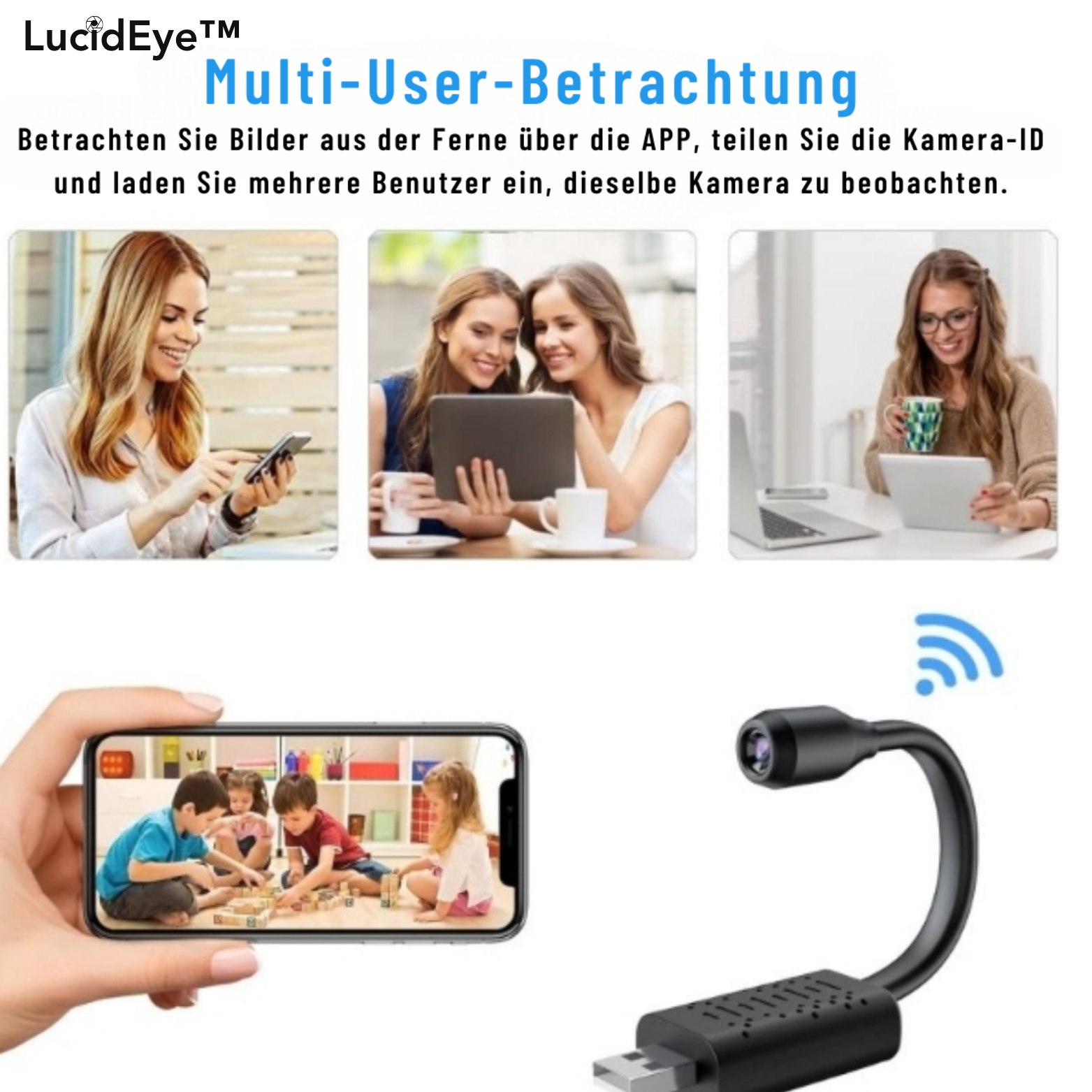 LucidEye™ Mini 4K WiFi Spionkamera
