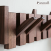 Pianowall Klappbare Wandgarderobe aus Naturholz