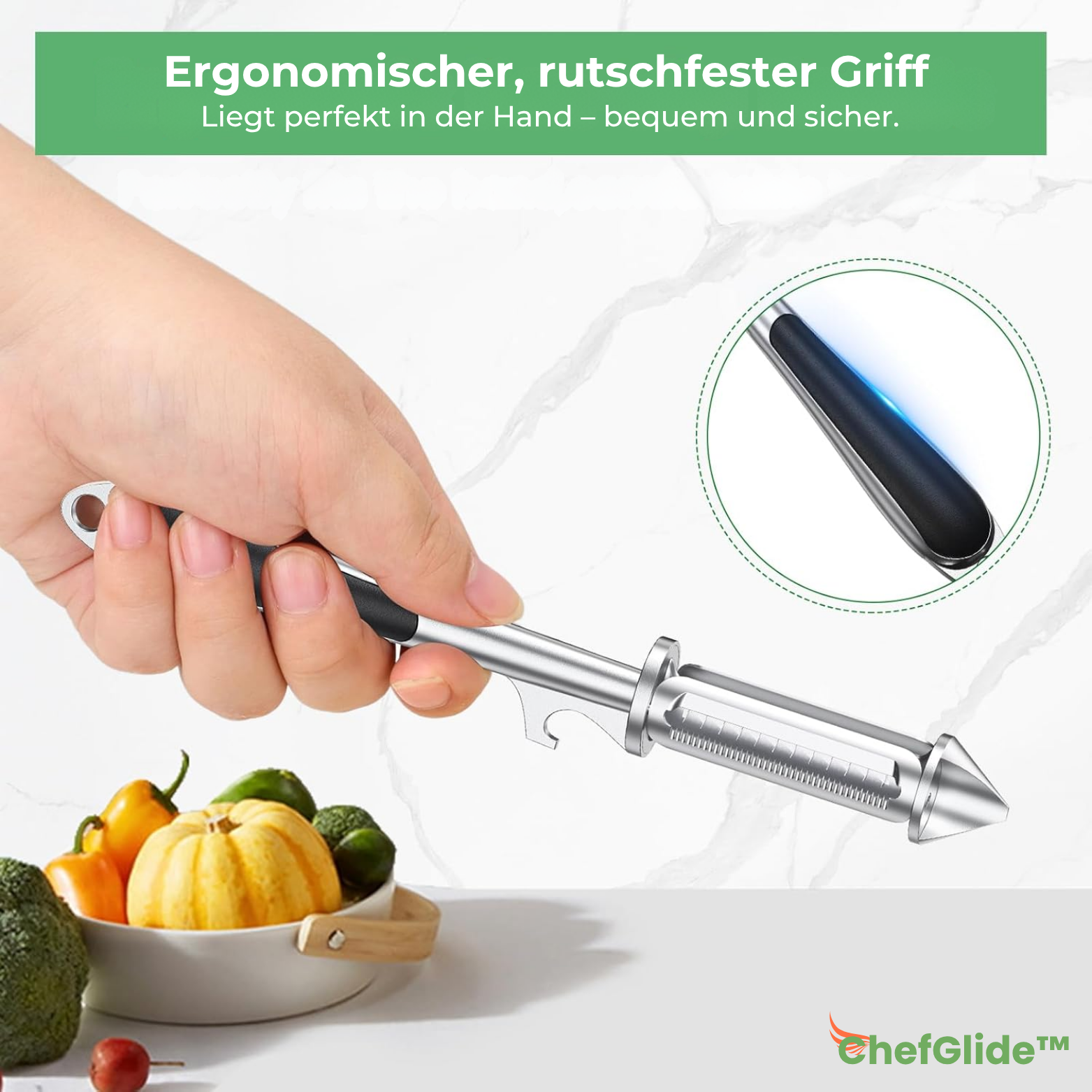 ChefGlide™ Profi-Schäler aus Zinklegierung