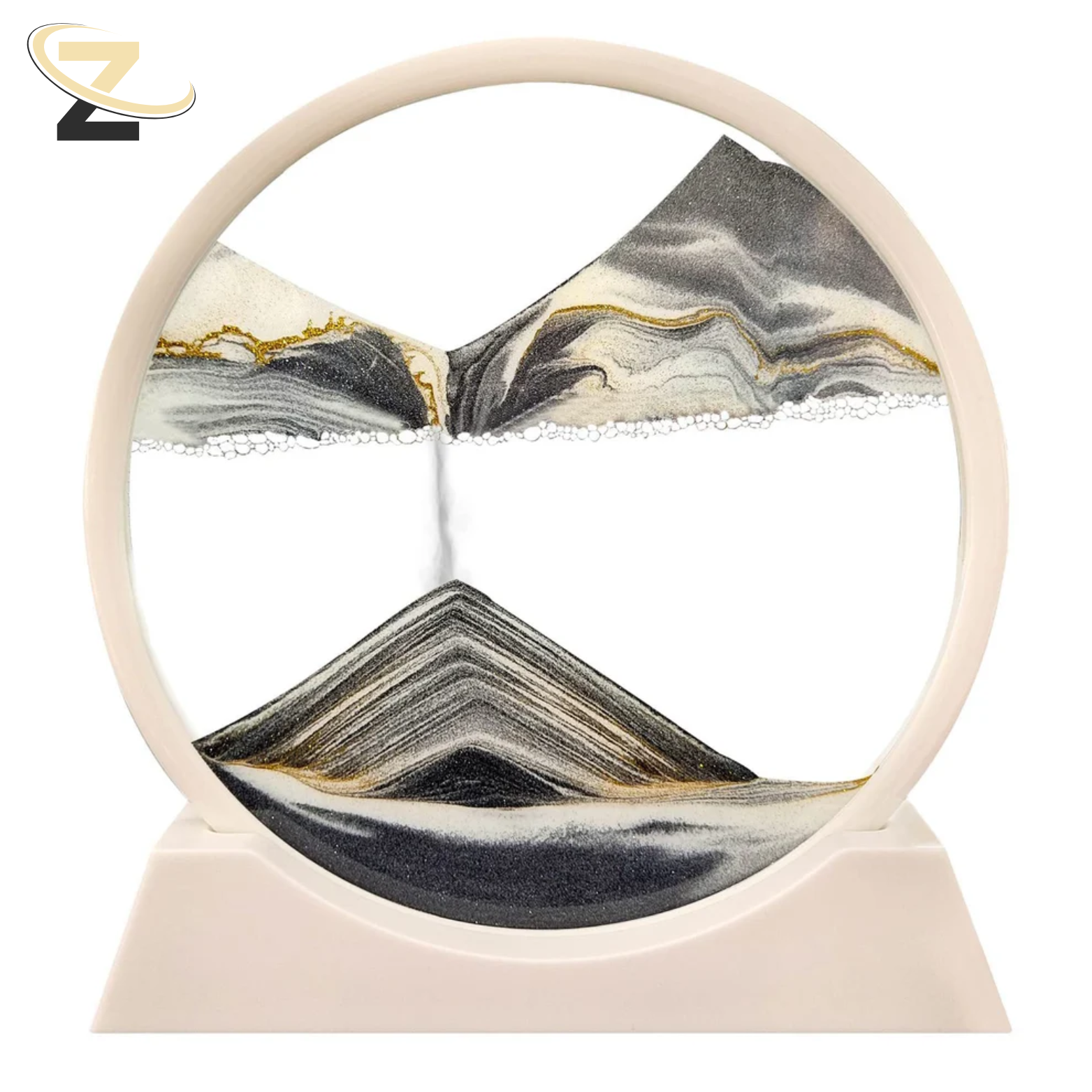 ZenScape™ 3D Sandbild – Dynamische Sandkunst für Büro & Zuhause