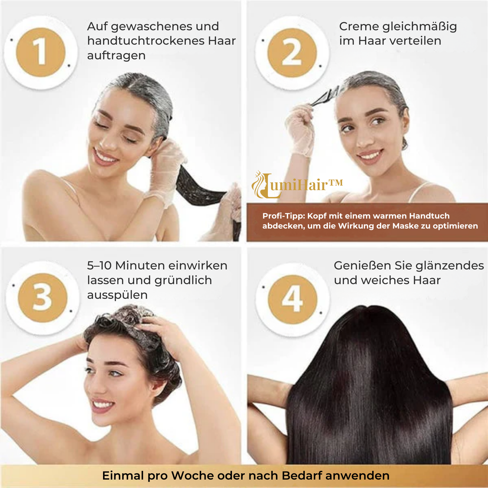 LumiHair™ Haarmaske zur Reparatur und Pflege