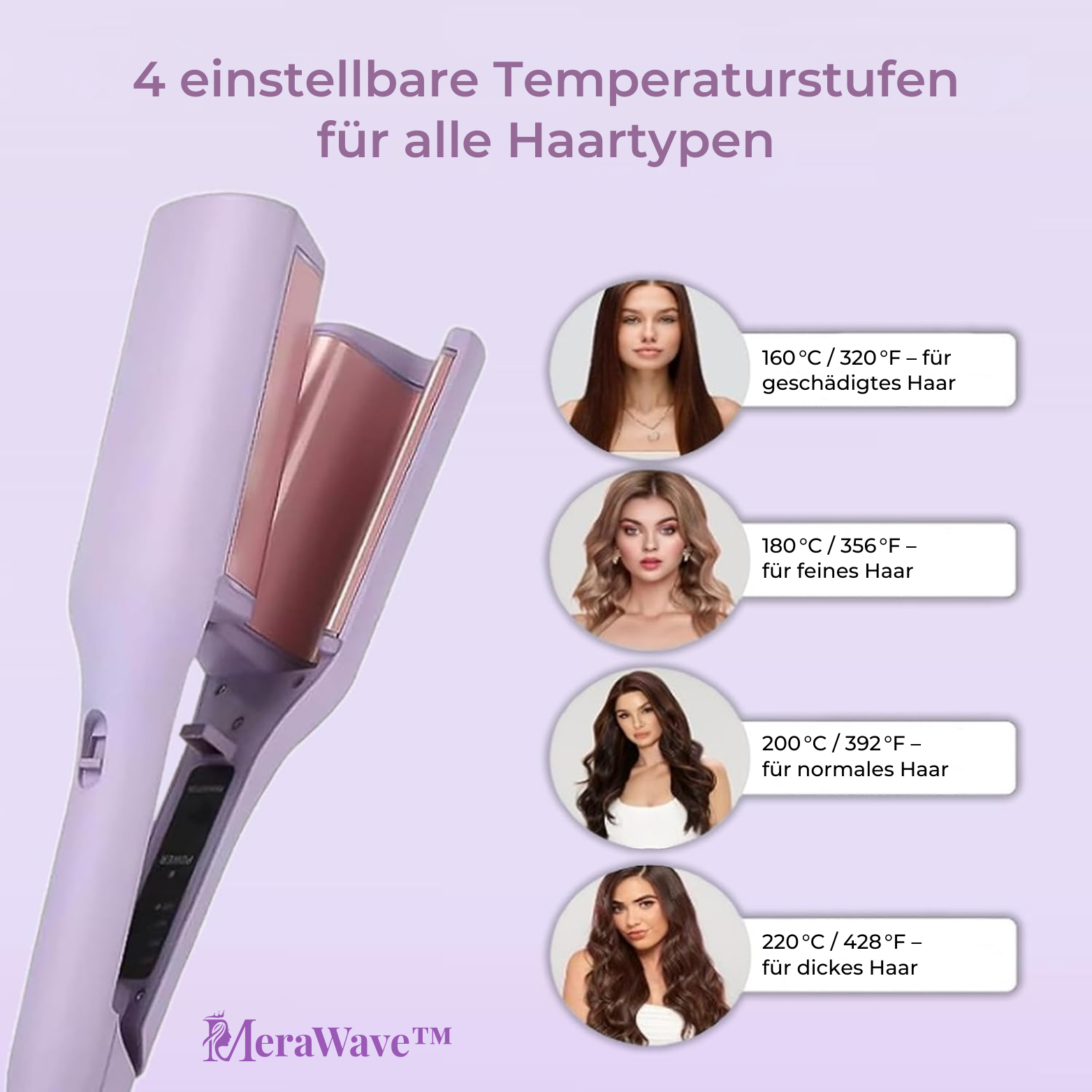 MeraWave™ Wellen-Haarglätter und Lockenstab