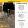 AirStack™ Stapelbares Grillrost für Heißluftfritteusen