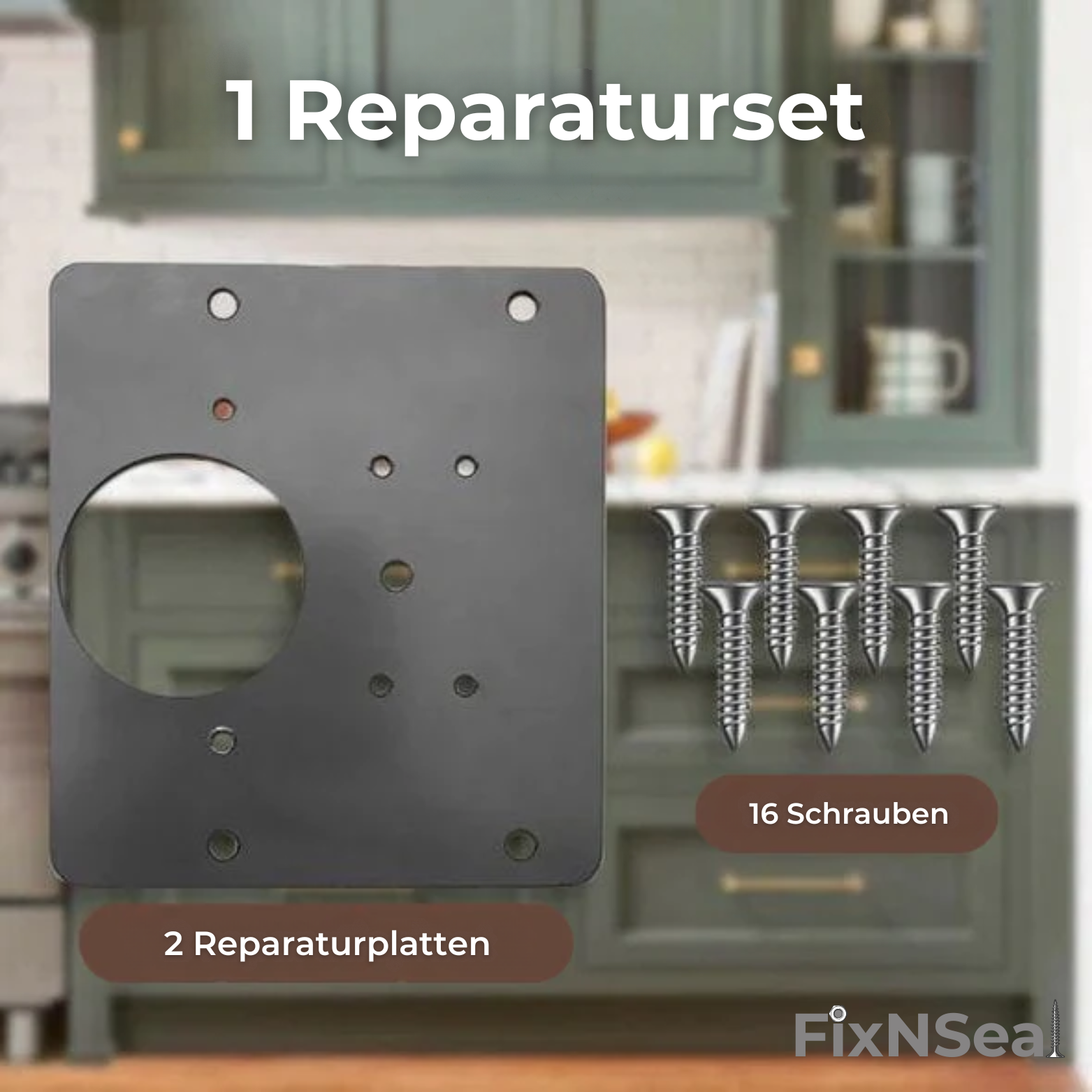 FixNSeal Scharnier-Reparaturplatte