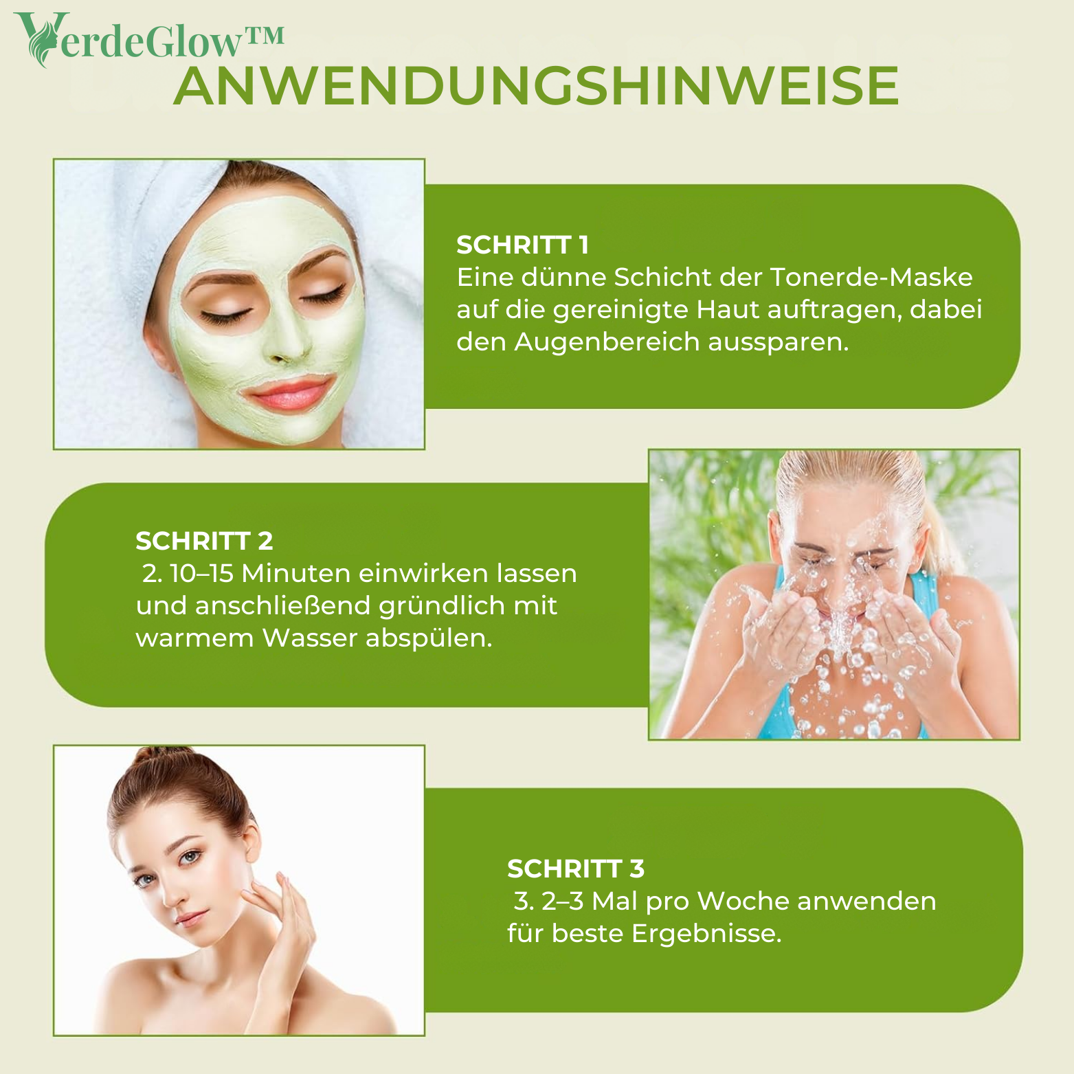 1+1 GRATIS | VerdeGlow™ Grünes Tomaten Tonerde Maske – Tiefenreinigung und Anti-Akne