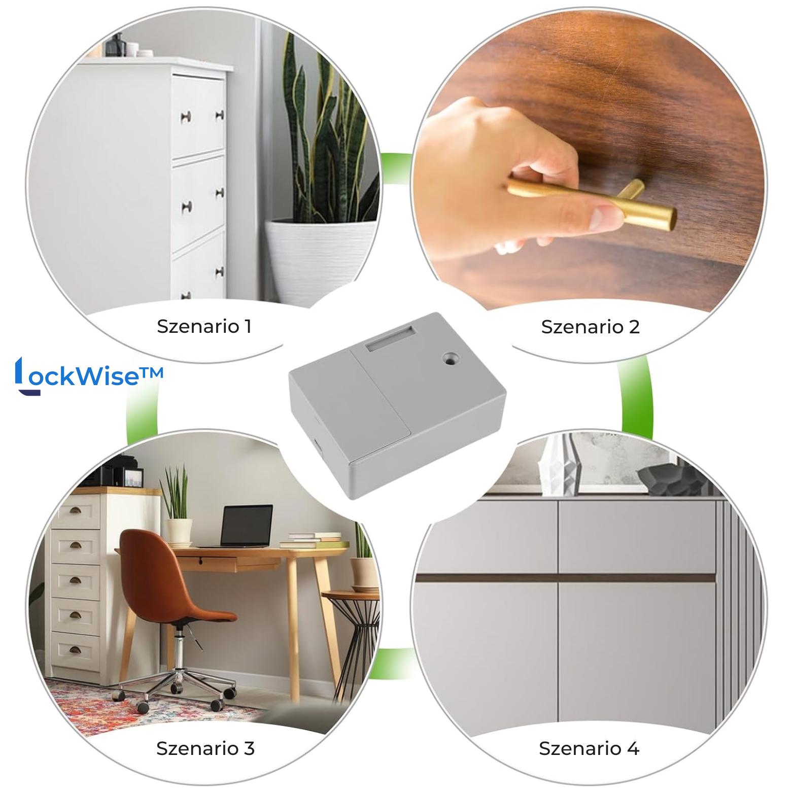 LockWise™ RFID Schrankschloss für Türen und Schubladen