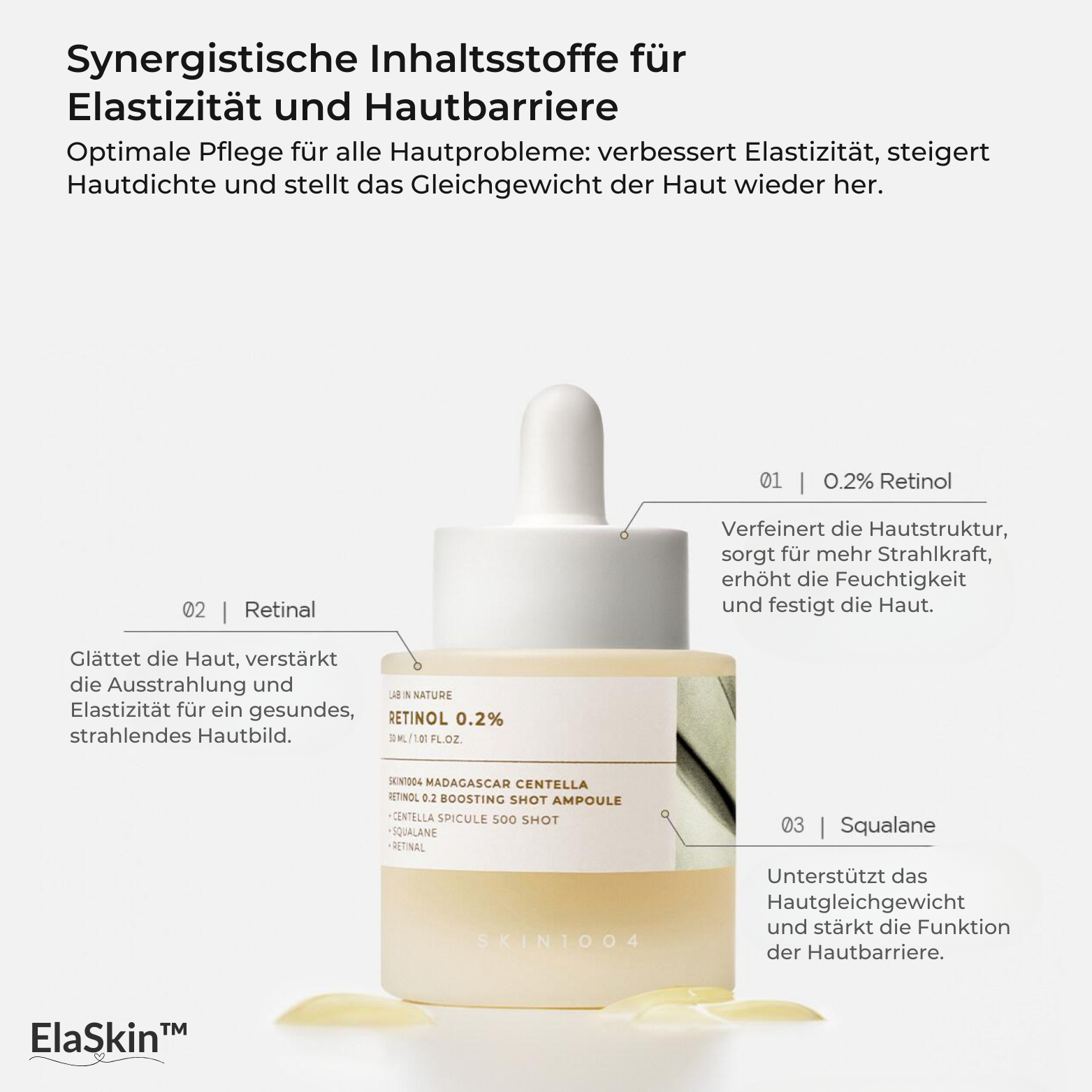 ElaSkin™ Centella Retinol Boosting Ampulle 30ml