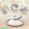 SteamGuard Mikrowellen Spritzschutz mit Dampffunktion