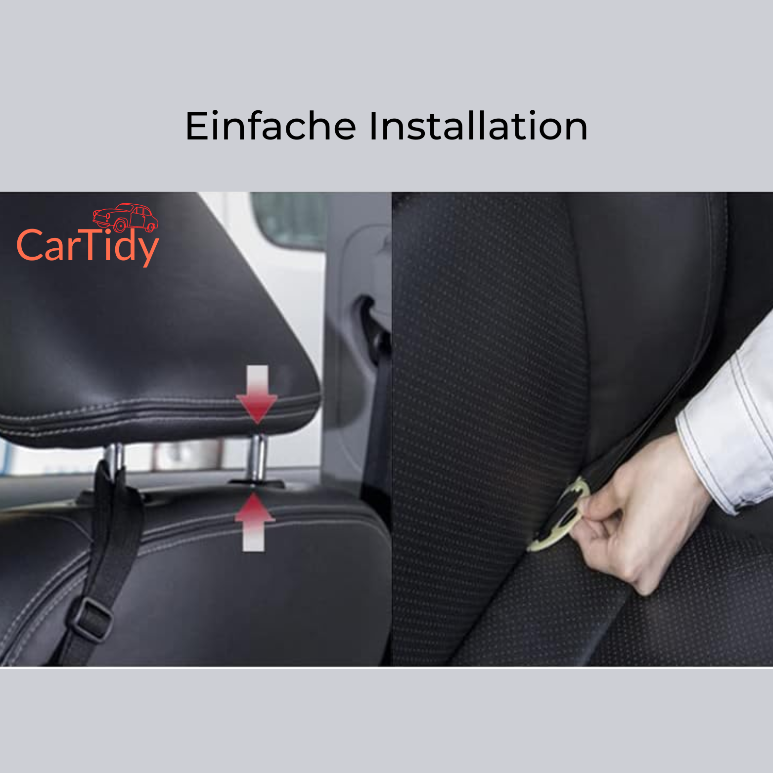 CarTidy Autositz Organizer – Handtaschenhalter & Aufbewahrung