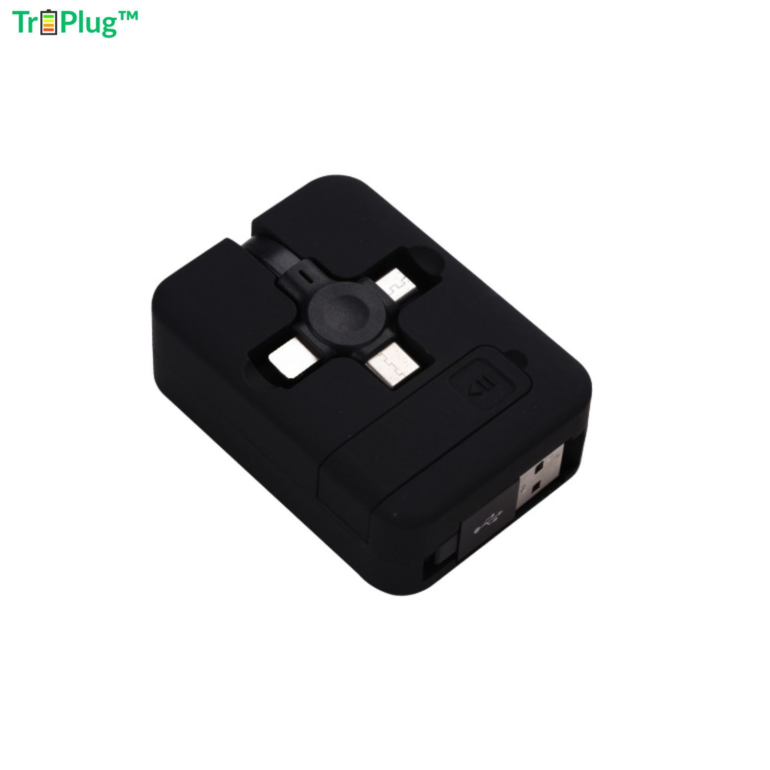 TriPlug™ 3-in-1 Ladekabel – USB-C, Micro USB & Lightning
