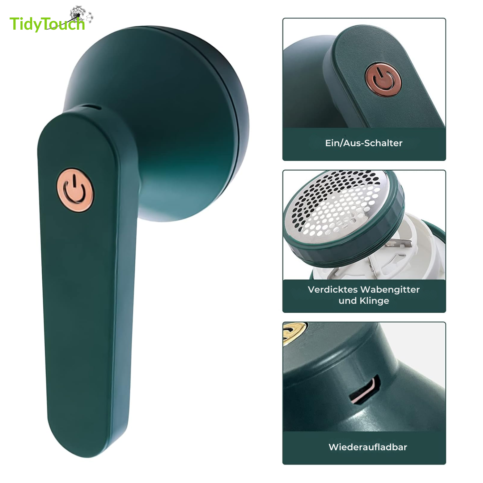 TidyTouch Wiederaufladbarer Fusselentferner