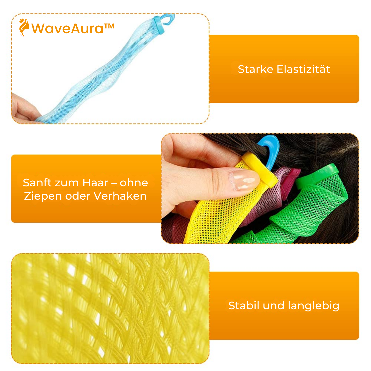 WaveAura™ 12er Spiral Haarwickler