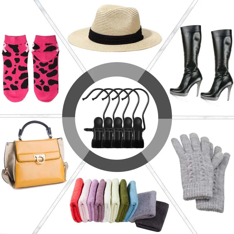 2+2 GRATIS | Claby™ – Tragbare Kleiderbügel-Clips für Reisen und unterwegs